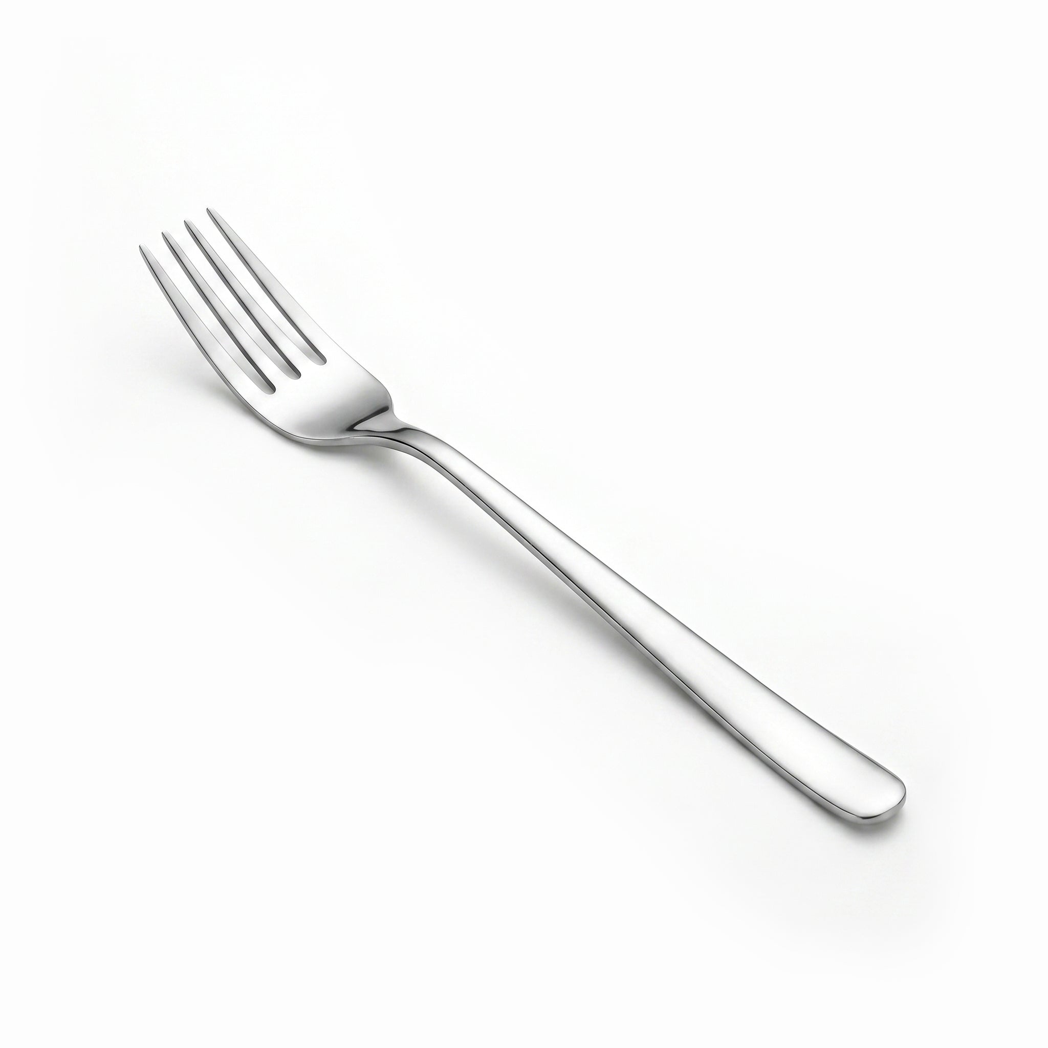 Blaze Pearl 6-Piece Stainless Steel Silver Dessert Fork Set