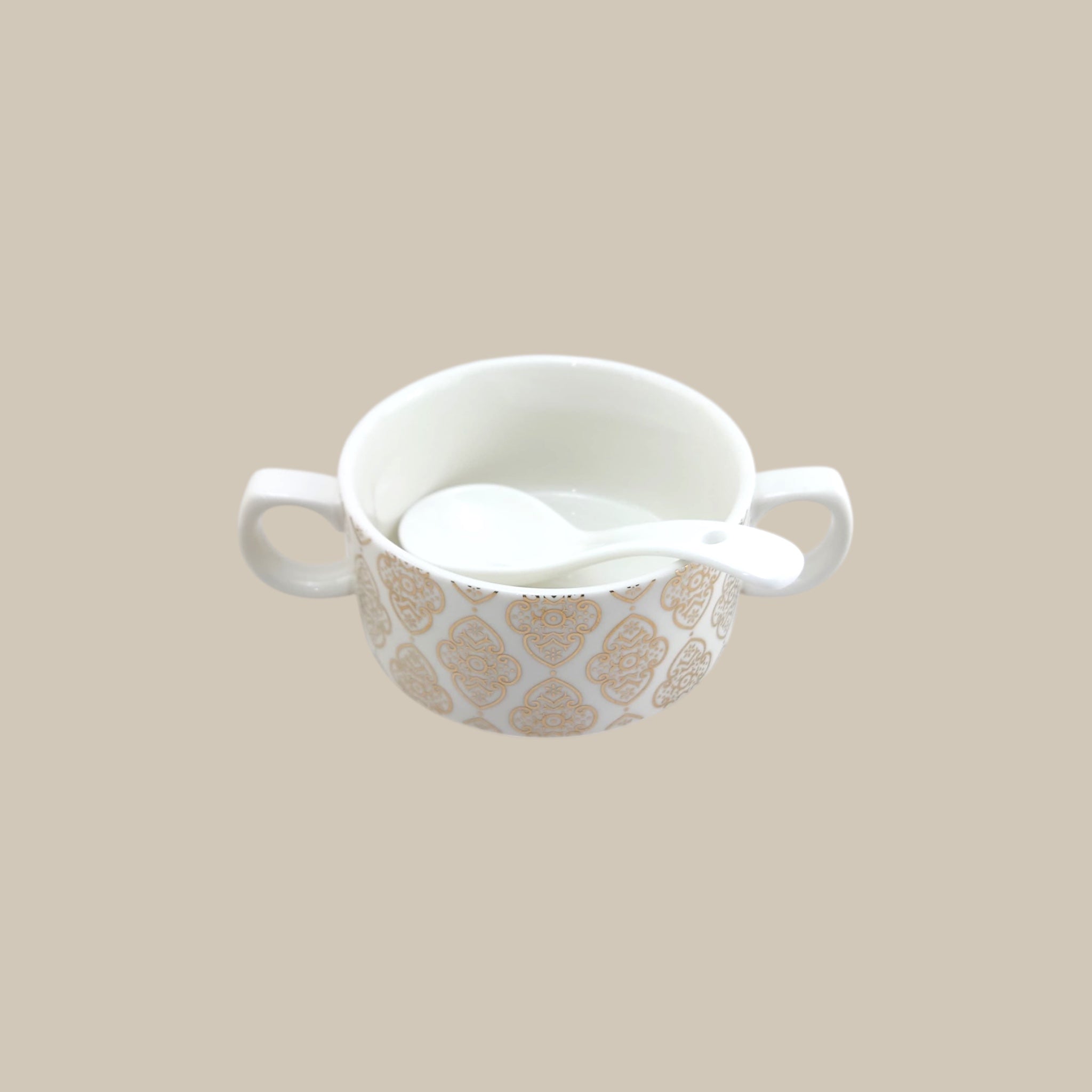 Royal 16-Piece Soup Set With Golden Stand