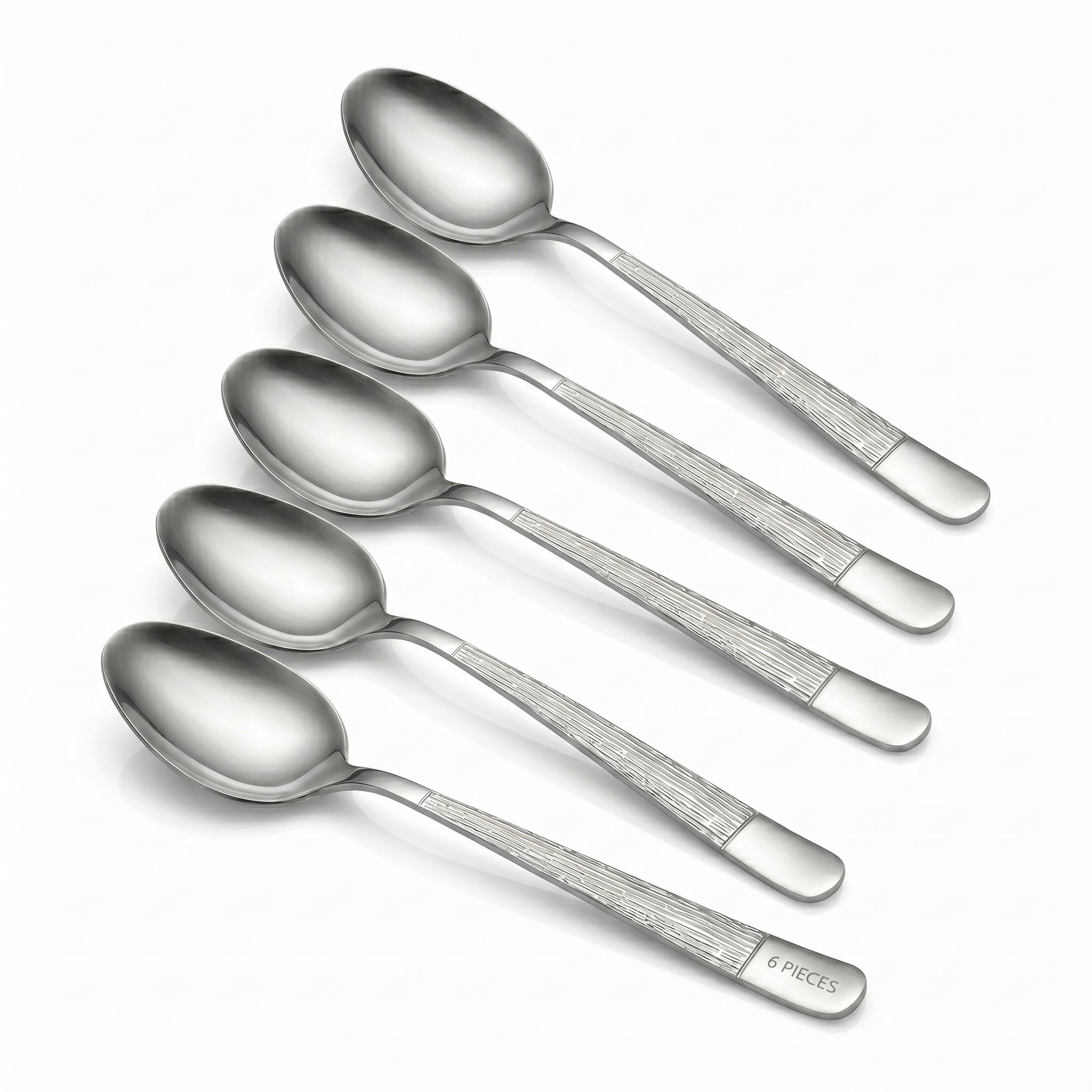 Blaze Tree 6-Piece Stainless Steel Silver Table Spoon Set