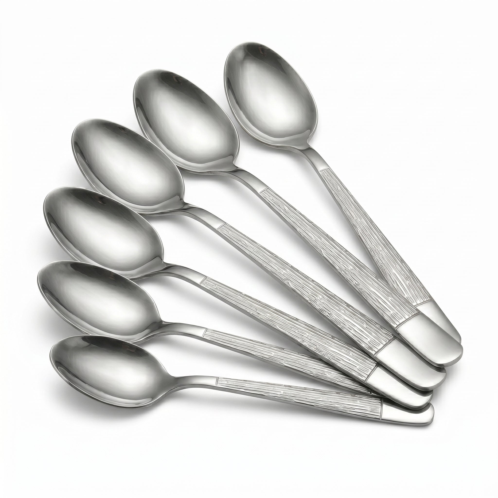 Blaze Tree 6-Piece Stainless Steel Silver Table Spoon Set