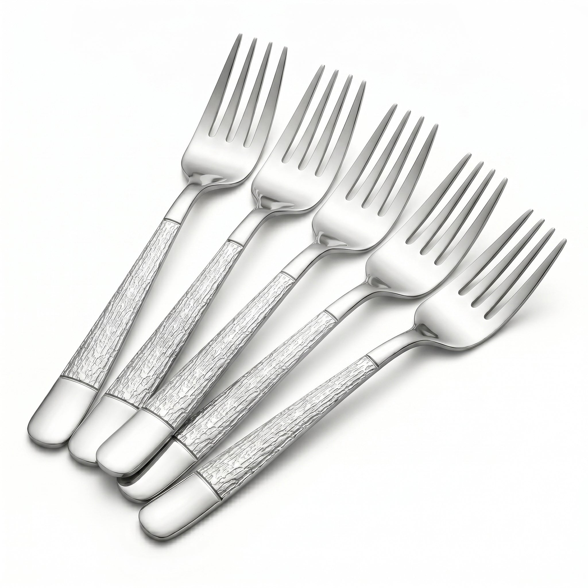 Blaze Tree 6-Piece Stainless Steel Silver Table Fork Set