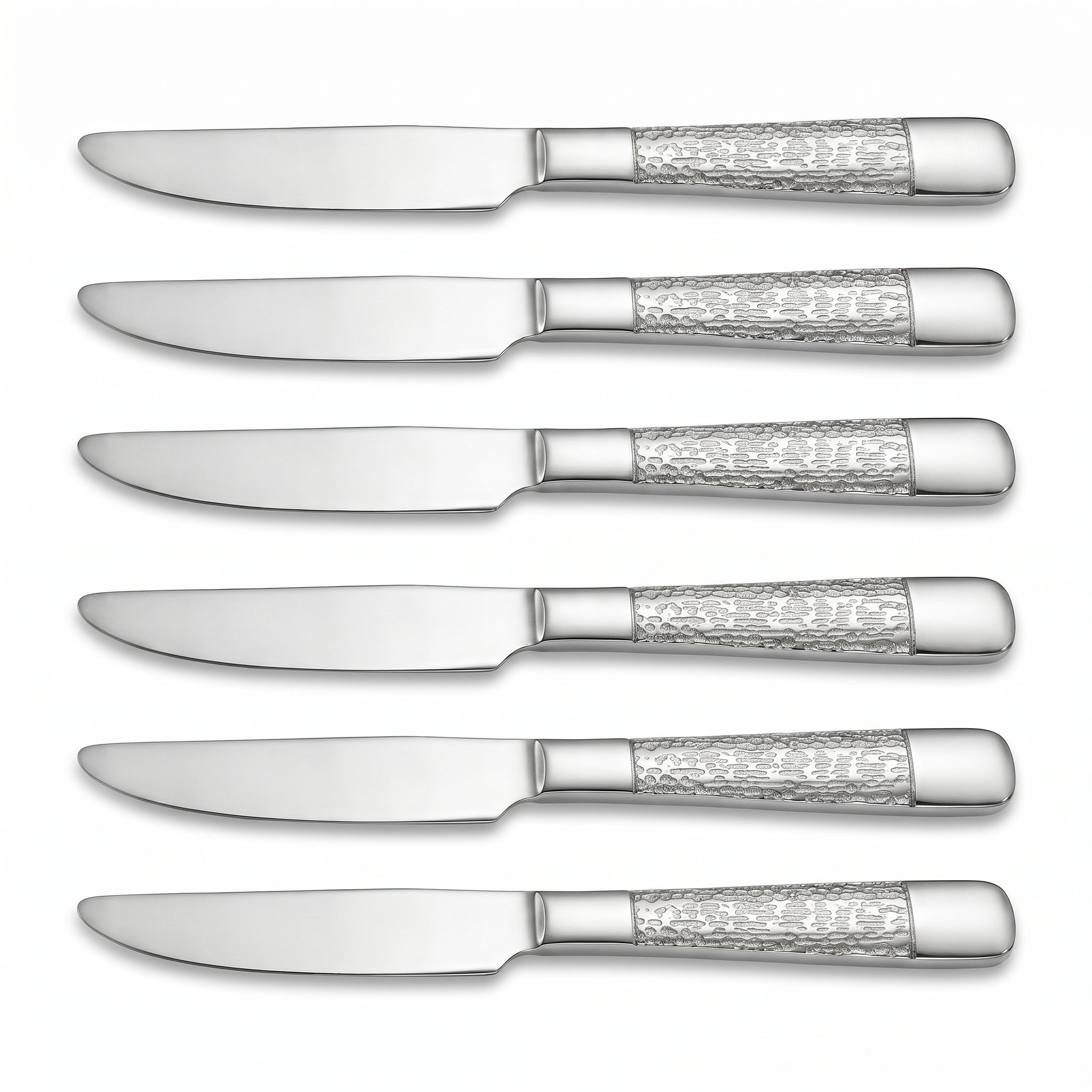 Blaze Tree 6-pIece Stainless Steel Silver Table Knife Set