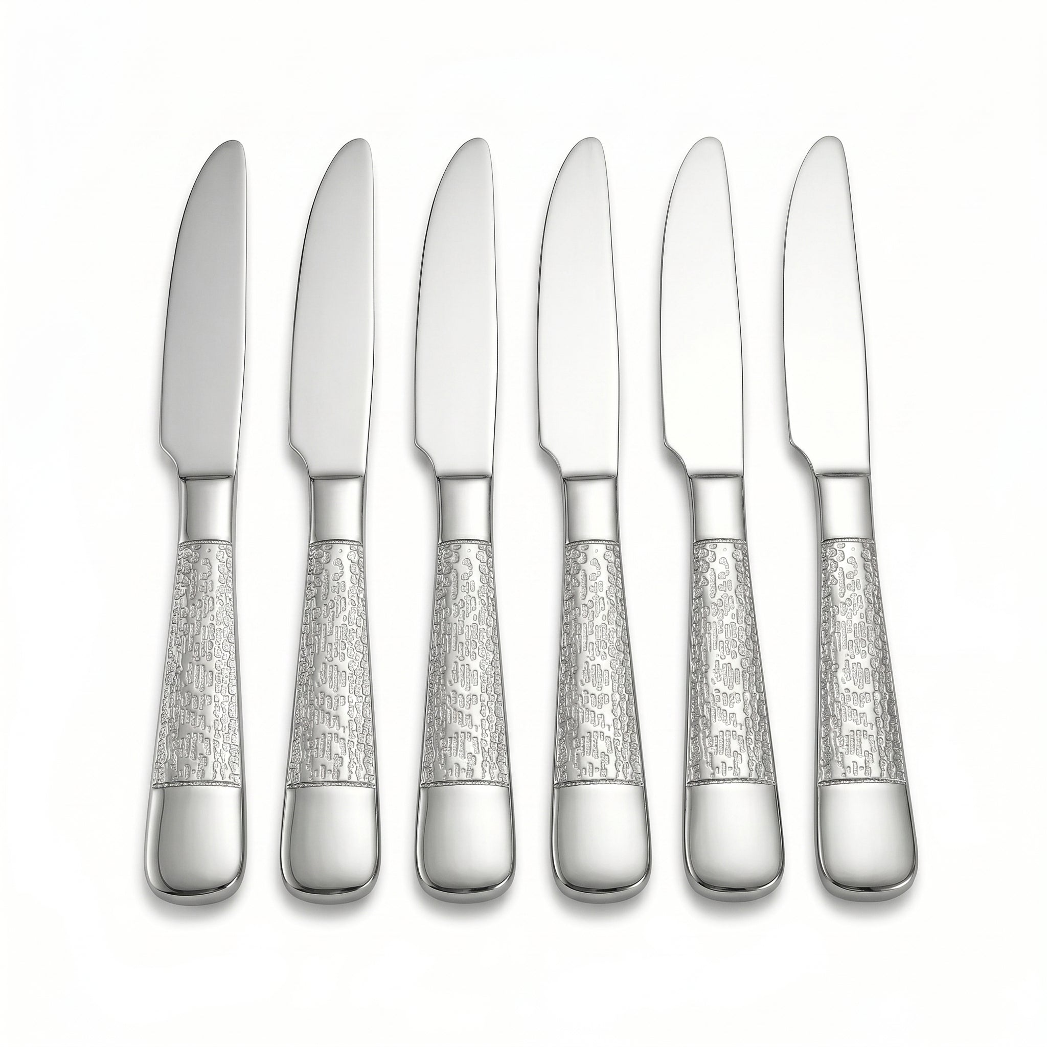 Blaze Tree 6-pIece Stainless Steel Silver Table Knife Set
