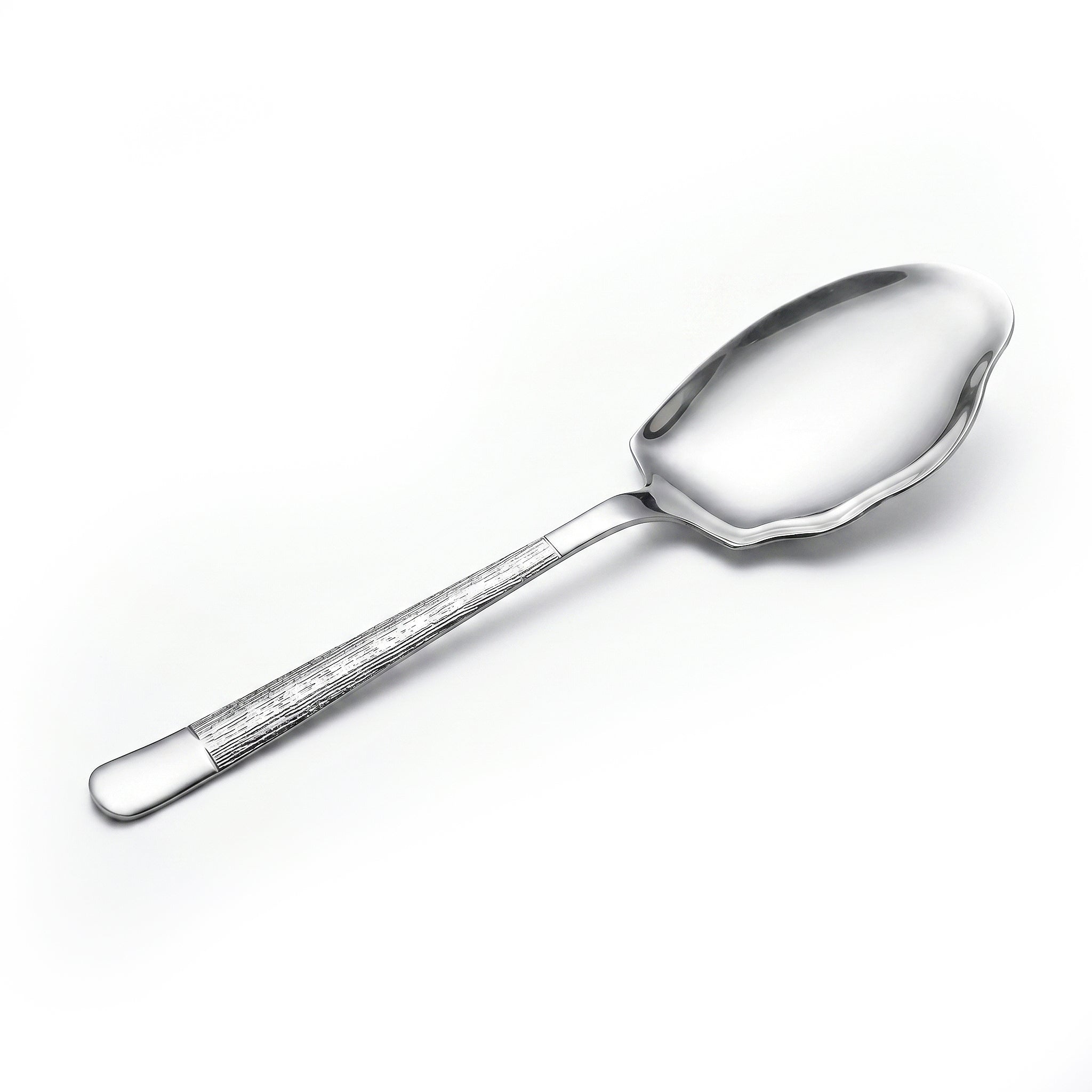 Blaze Tree 2-Piece Stainless Steel Silver Serving Rice Panja Spoon Set