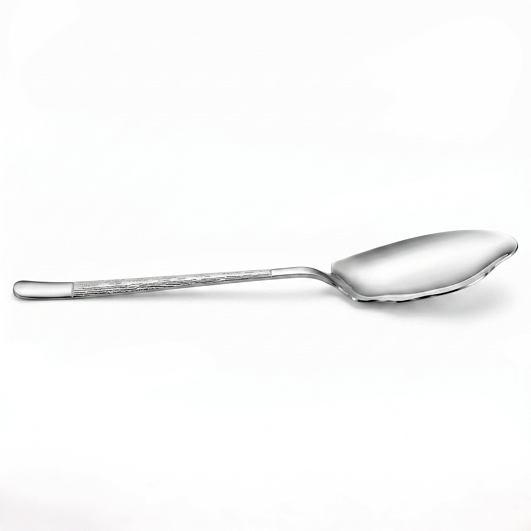 Blaze Tree 2-Piece Stainless Steel Silver Serving Rice Panja Spoon Set