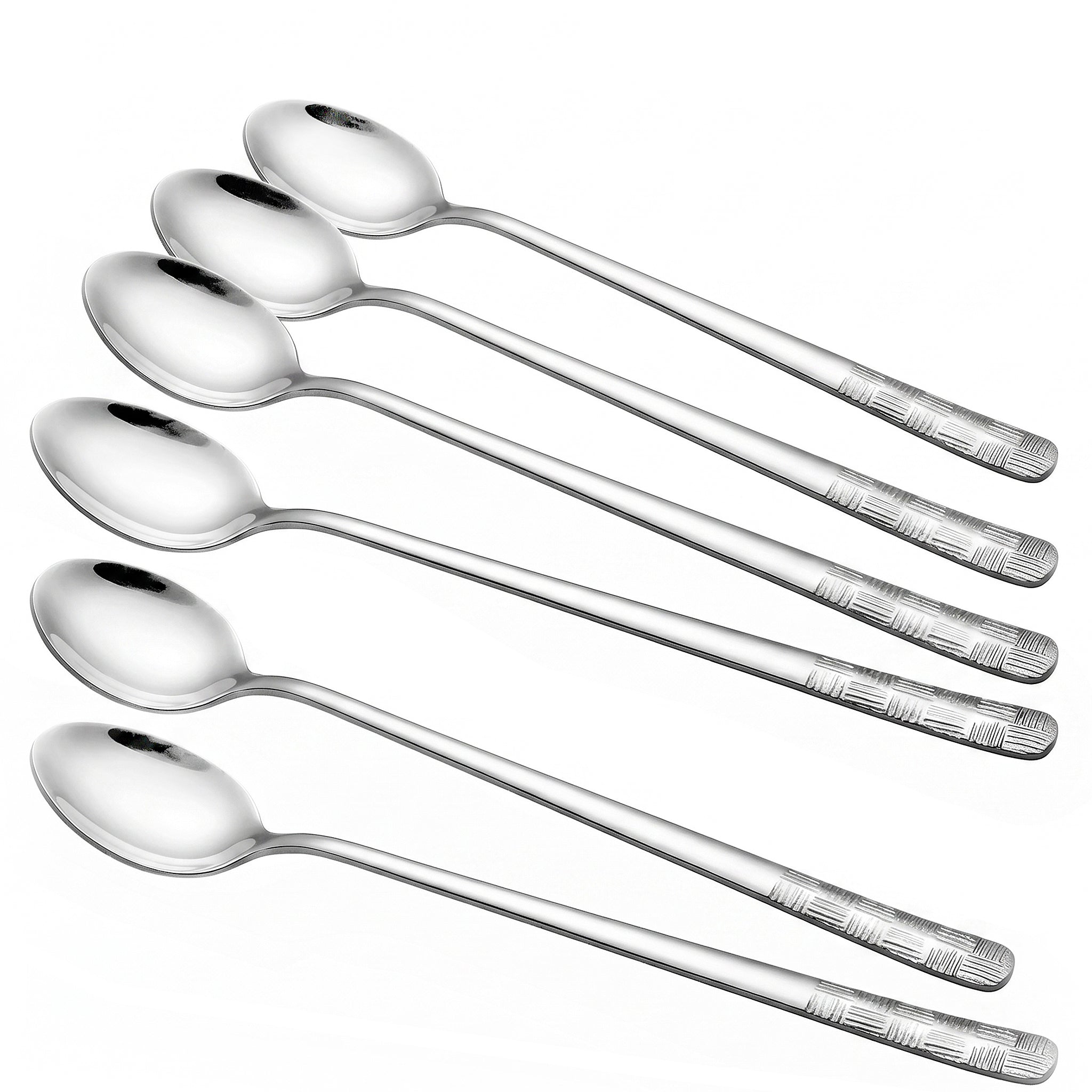 Blaze R.P.1  Stainless Steel 6-Piece Silver Long Tea Spoon Set