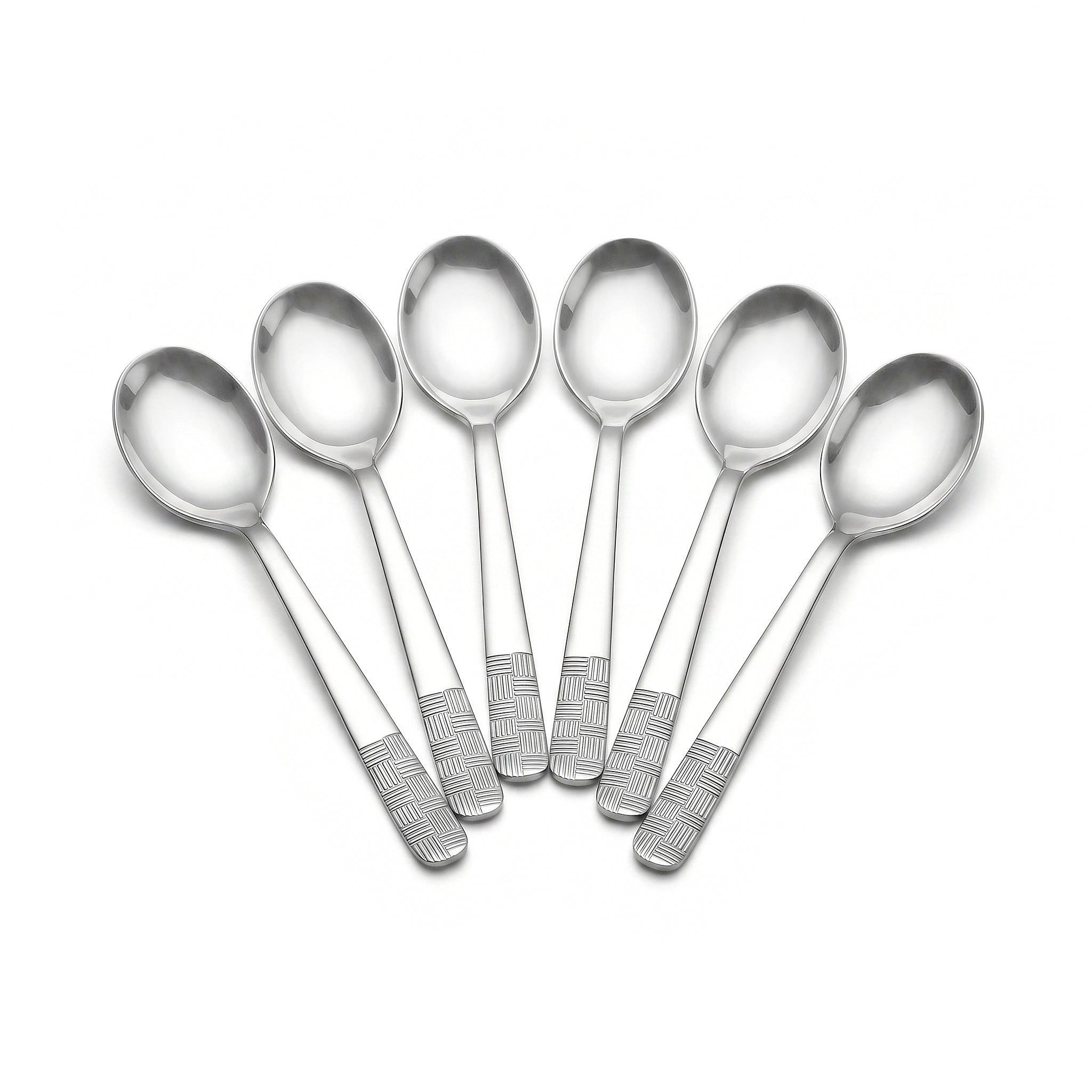 Blaze R.P.1 Stainless Steel 6-Piece Silver Dessert Soup Spoon Set
