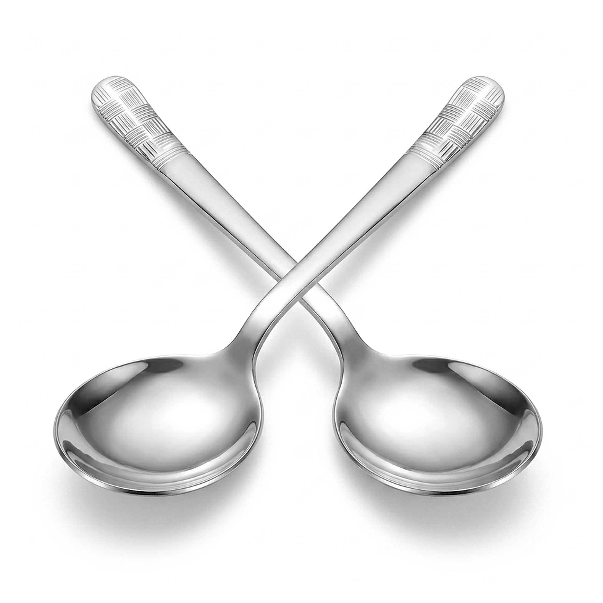 Blaze R.P.1 Stainless Steel 2-Piece Silver Serving Soup Spoon Set