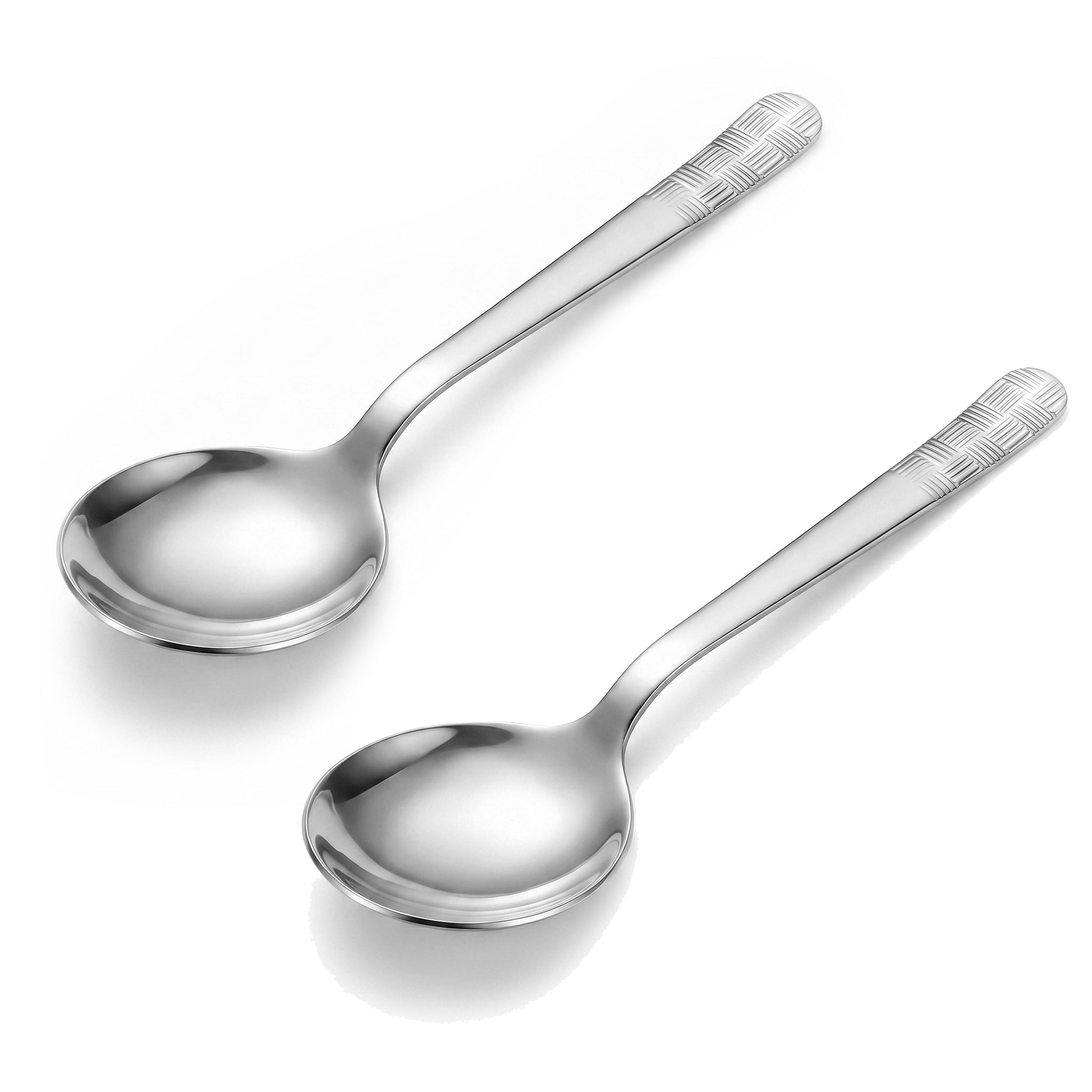Blaze R.P.1 Stainless Steel 2-Piece Silver Serving Soup Spoon Set