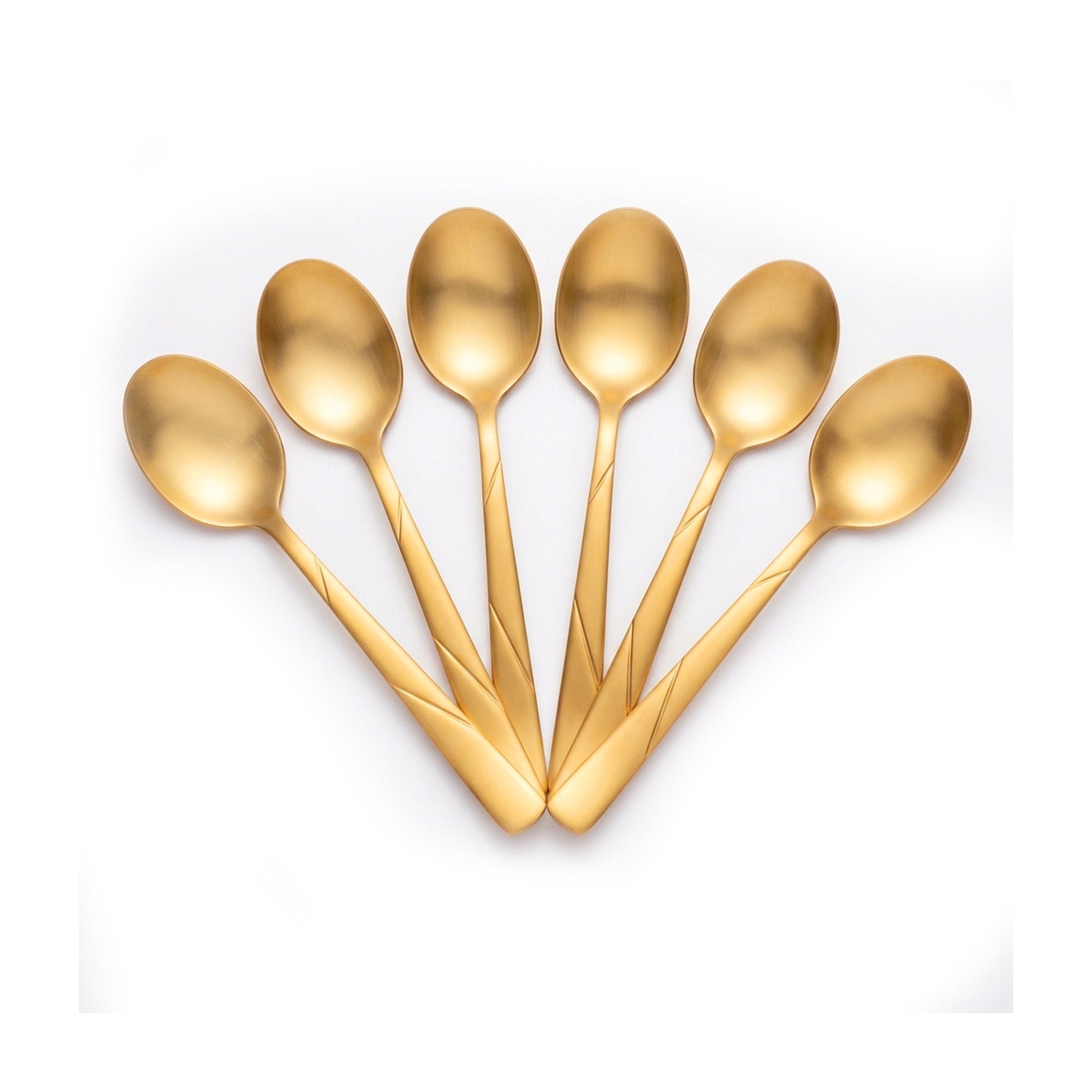Blaze R.P.3 Stainless Steel 6-Piece Golden Coffee Spoon Set