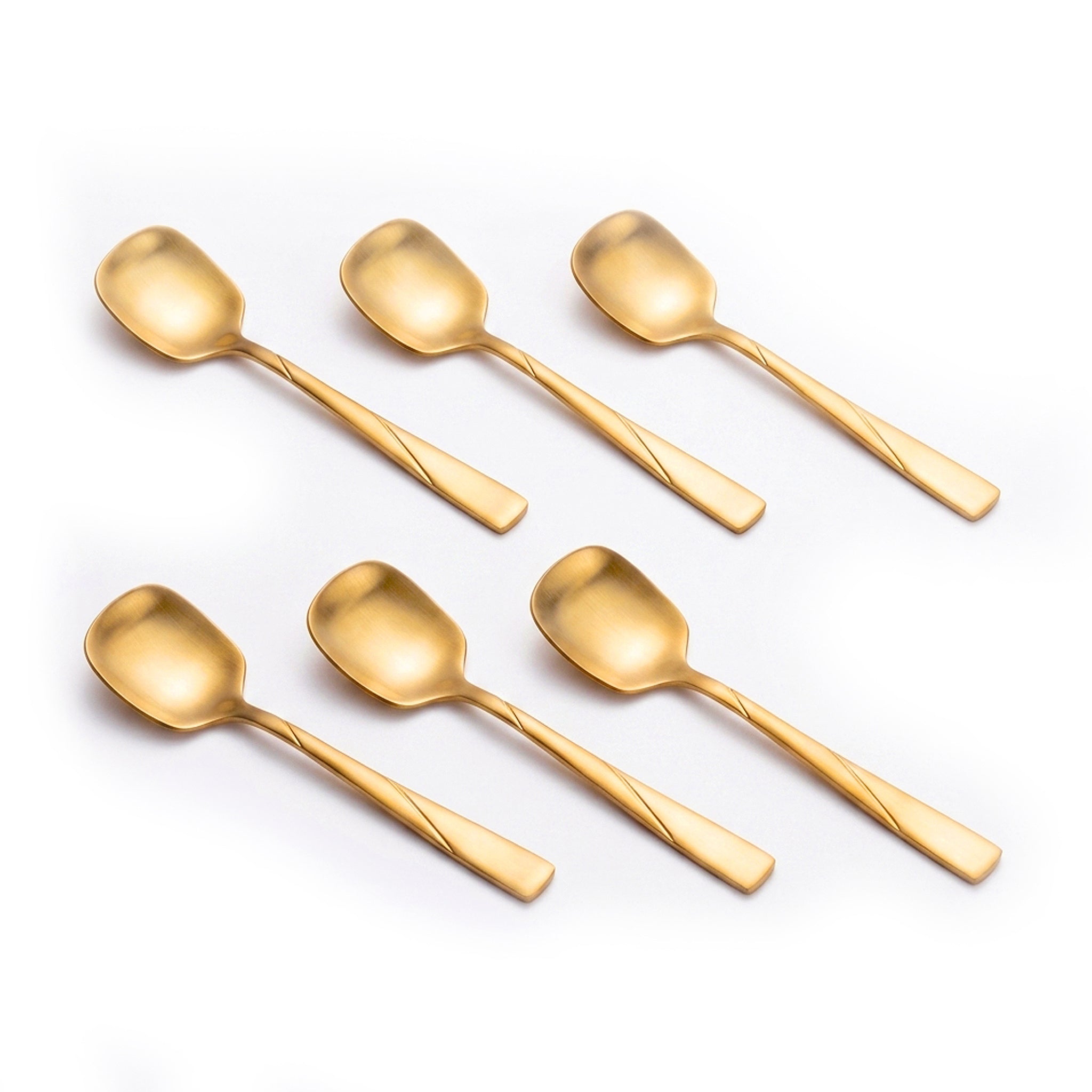Blaze R.P.3 Stainless Steel 6-Piece Golden Sugar Spoon Set