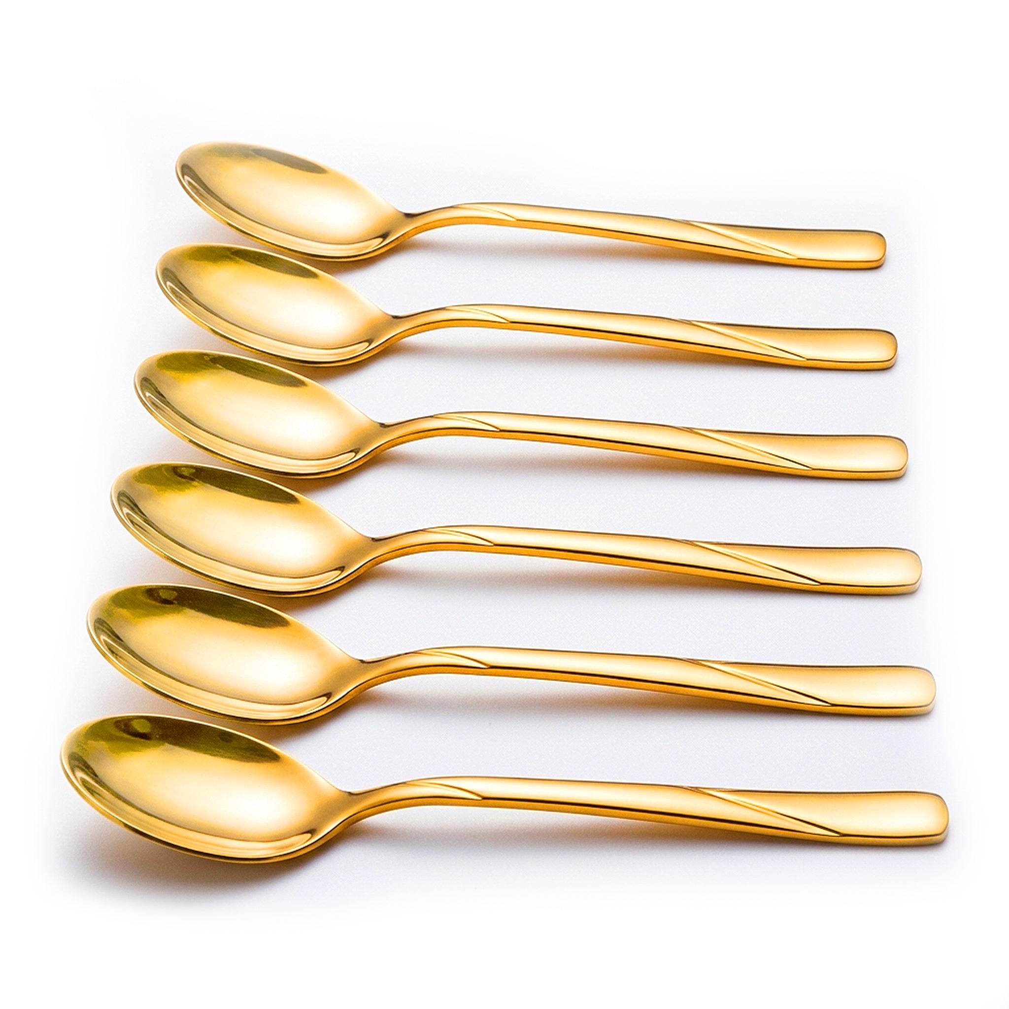 Blaze R.P.3 Stainless Steel 6-Piece Golden Dessert Spoon Set