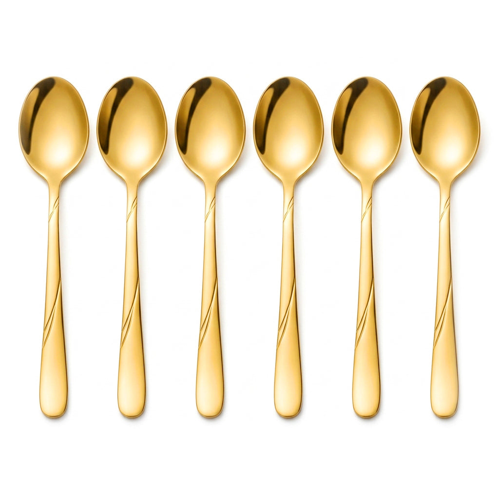 Blaze R.P.3 Stainless Steel 6-Piece Golden Table Spoon Set