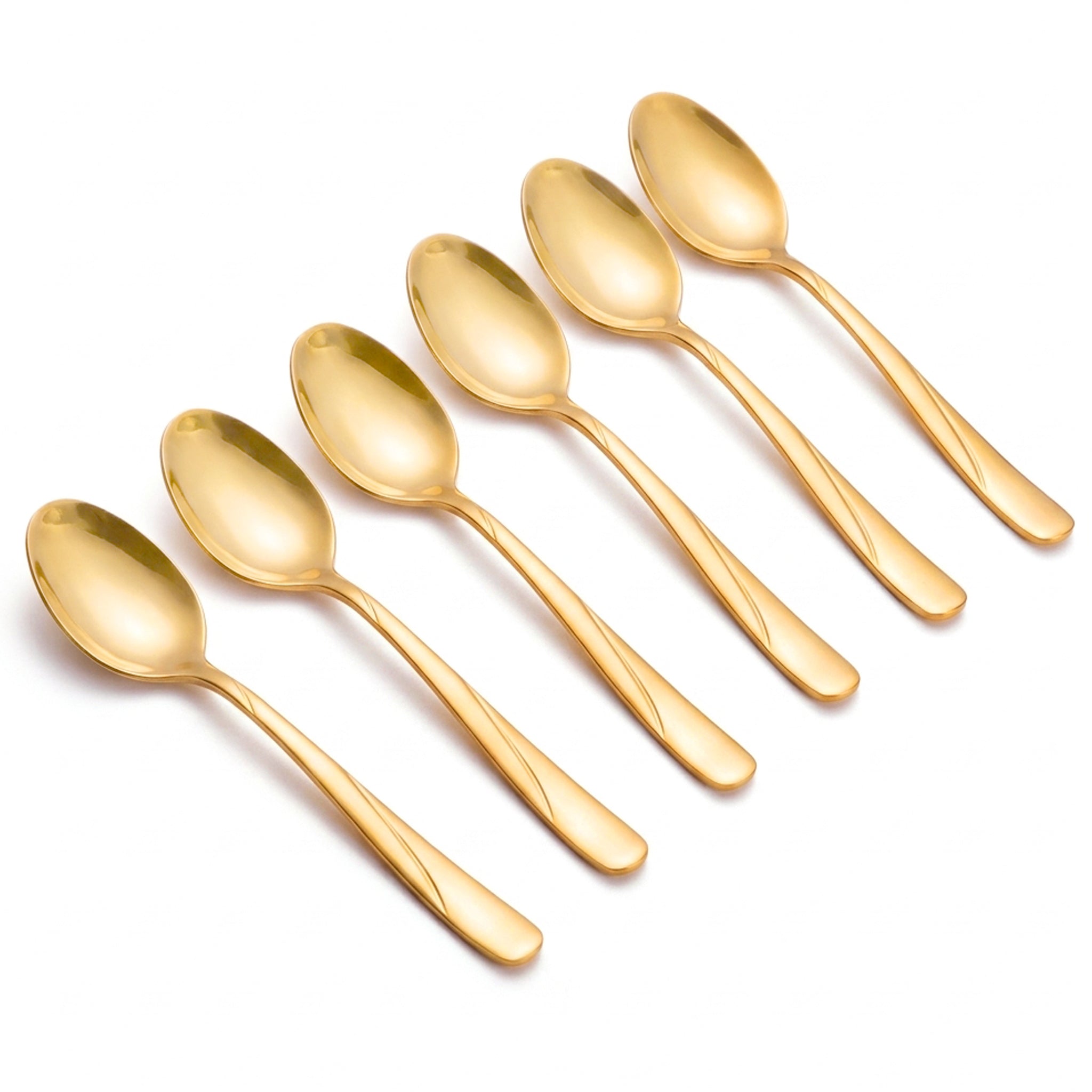 Blaze R.P.3 Stainless Steel 6-Piece Golden Dessert Soup Spoon