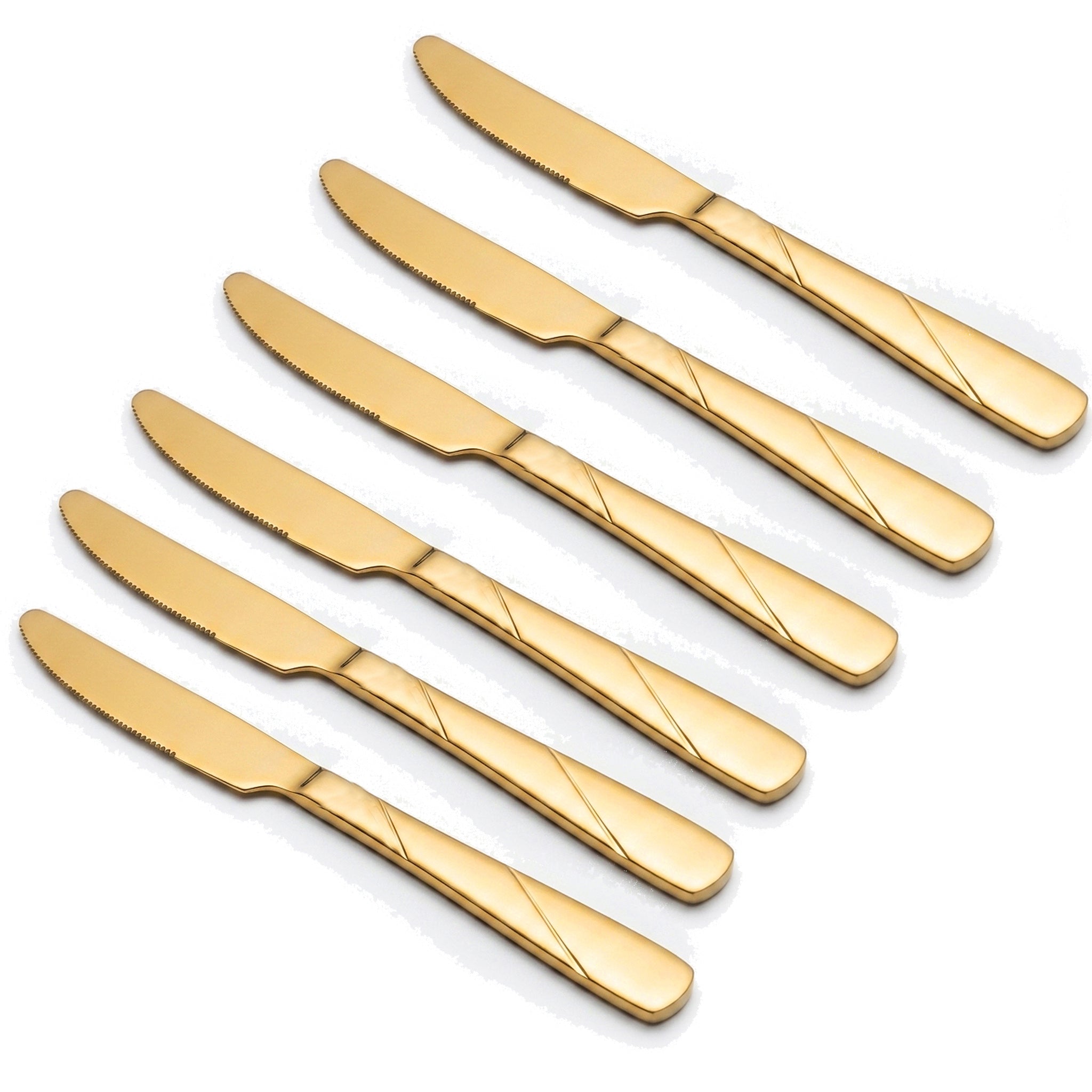 Blaze R.P.3 Stainless Steel 6-Piece Golden Table Knife Set
