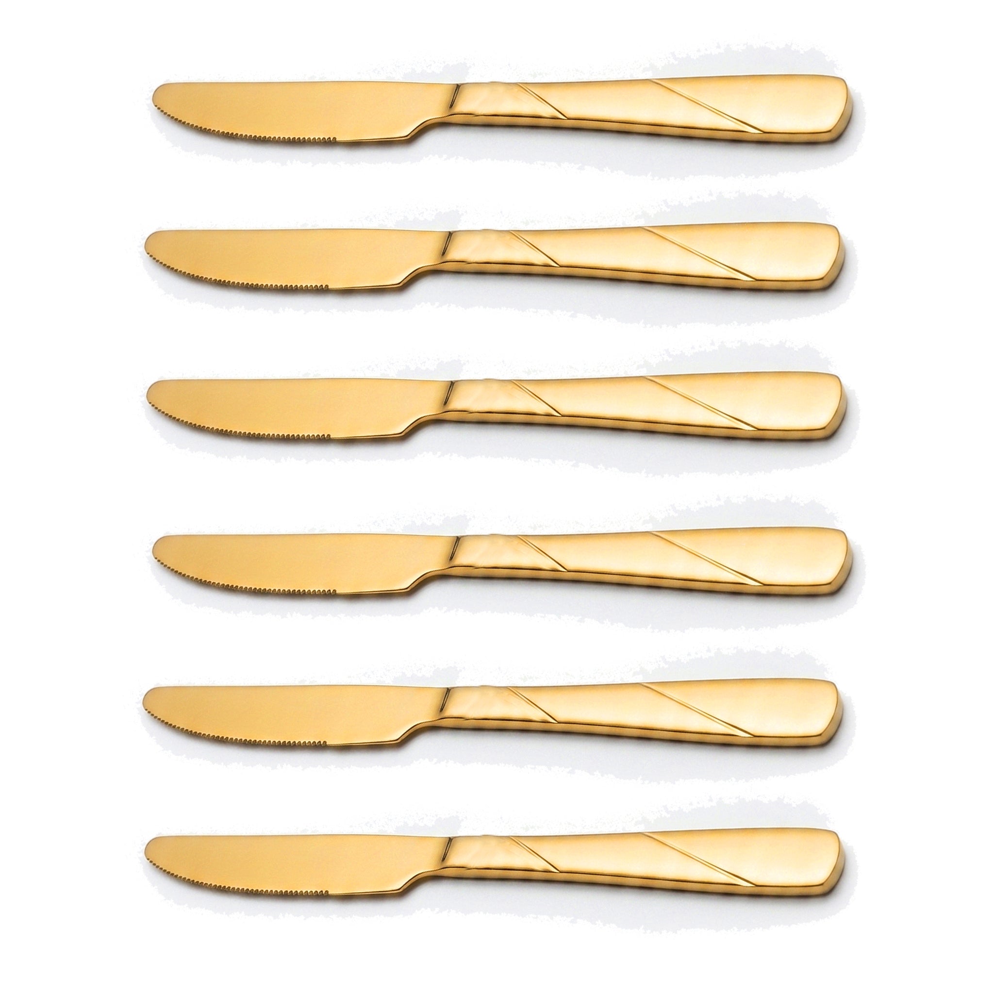 Blaze R.P.3 Stainless Steel 6-Piece Golden Table Knife Set