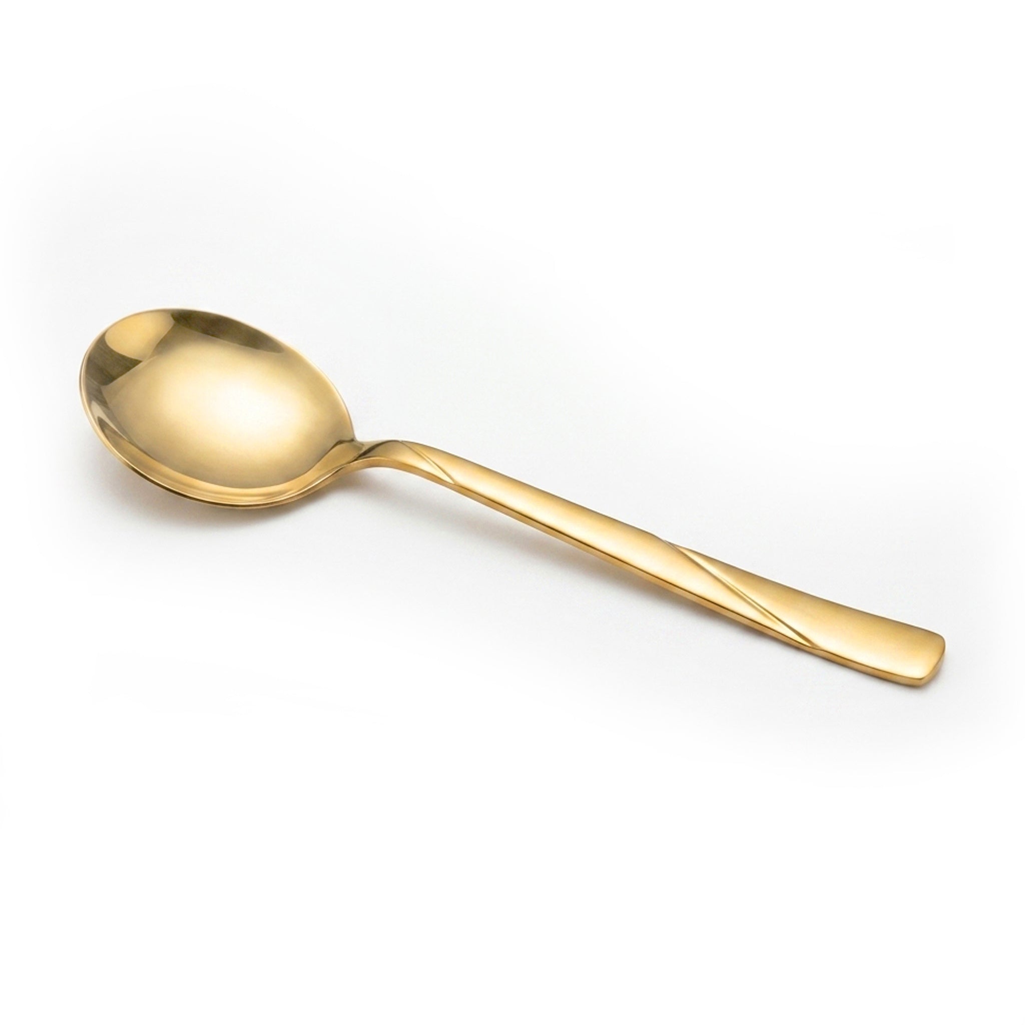 Blaze R.P.3 Stainless Steel 2-Piece Golden Serving Soup Spoon Set