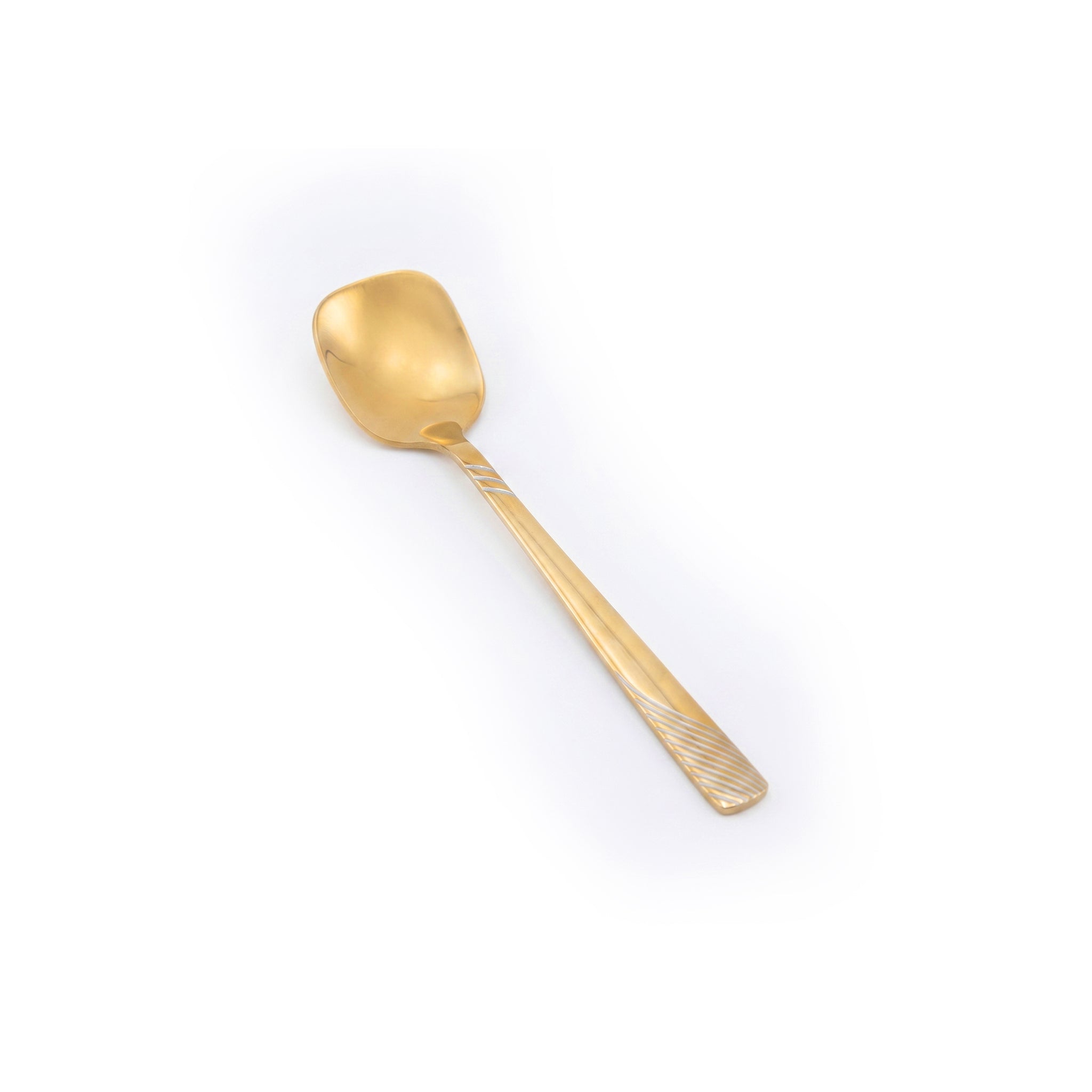 Blaze TPO Gold 6-Piece Stainless Steel Golden Ice Cream Spoon Set