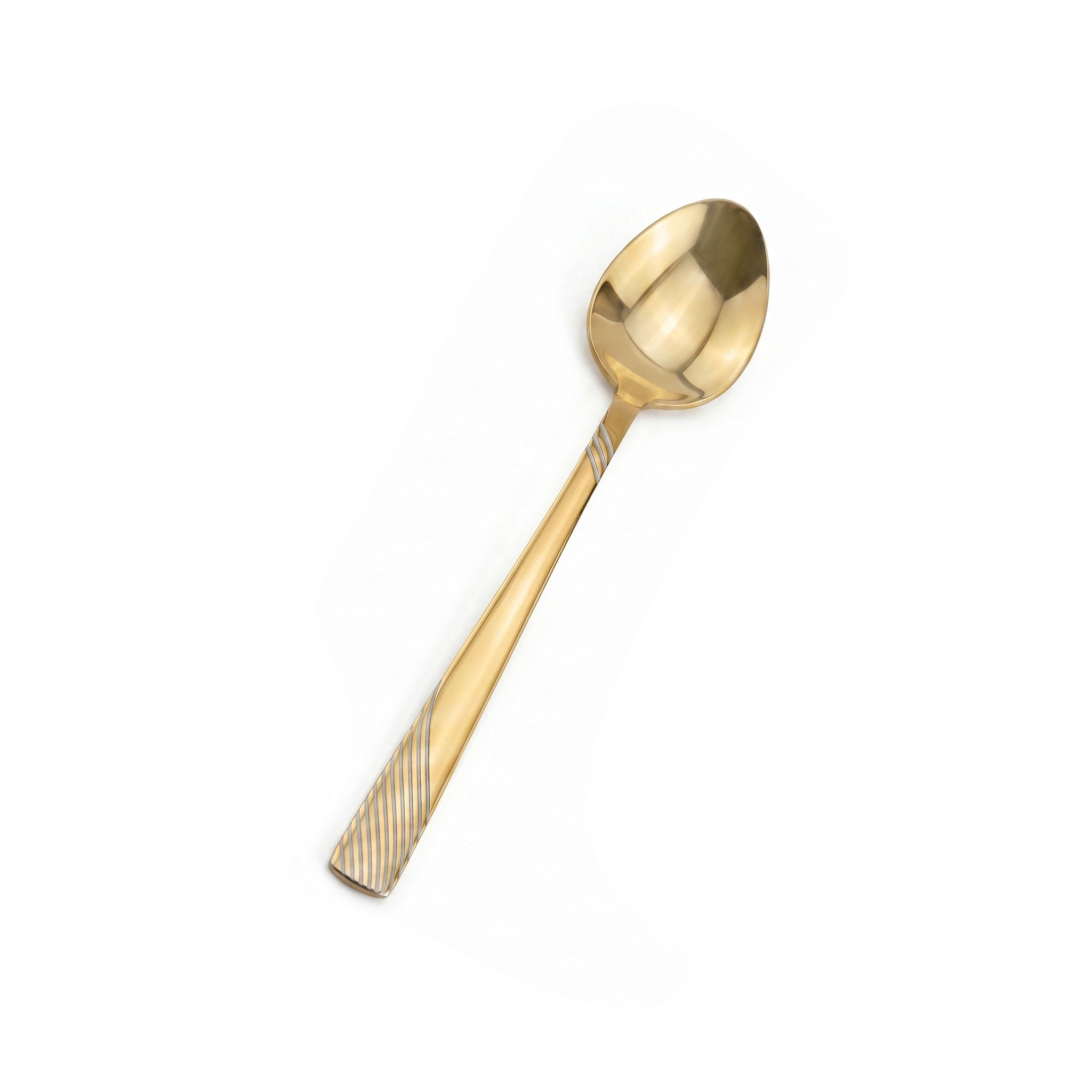 Blaze TPO Gold 6-Piece Stainless Steel Golden Dessert Spoon Set