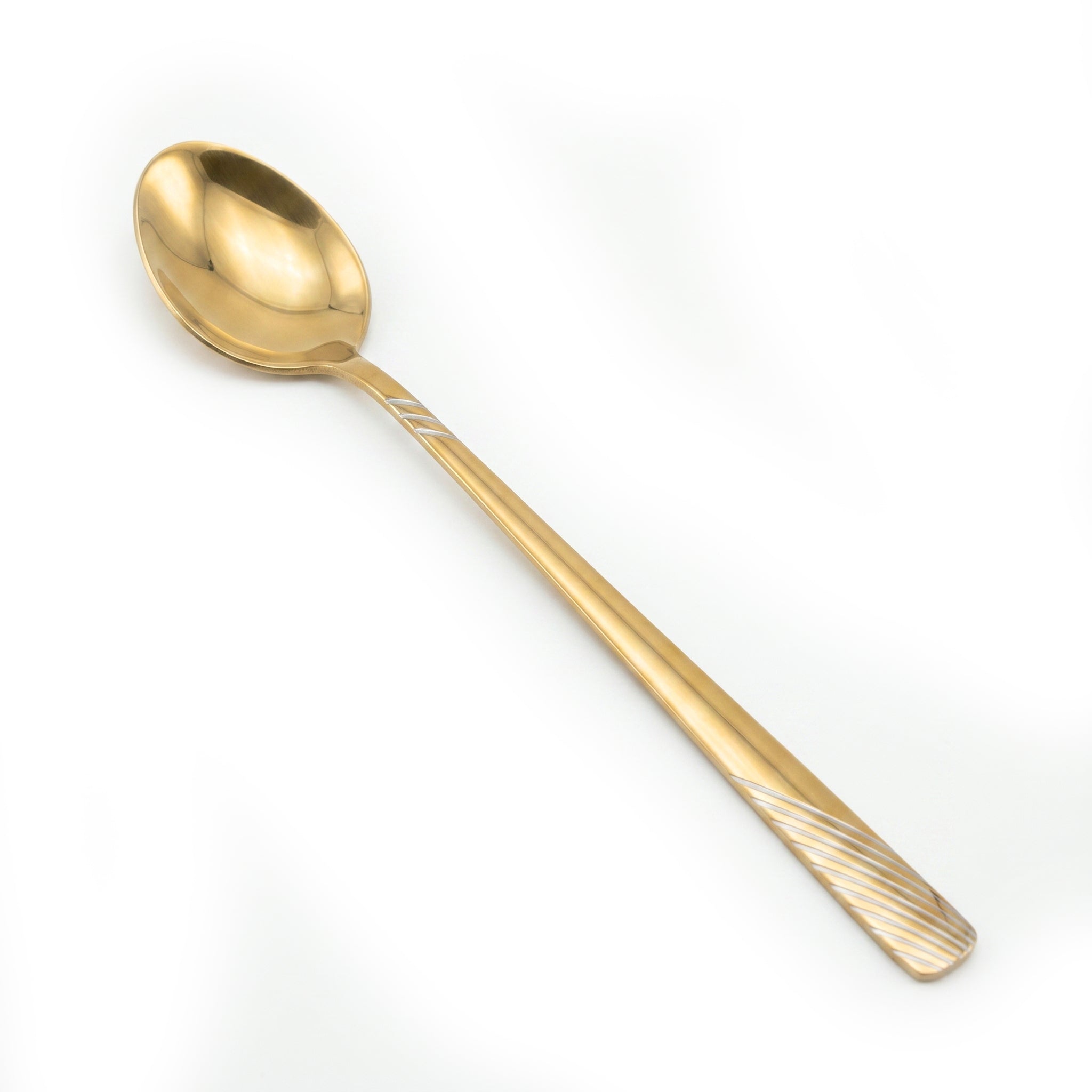 Blaze TPO Gold 6-Piece Stainless Steel Golden Long Tea Spoon Set