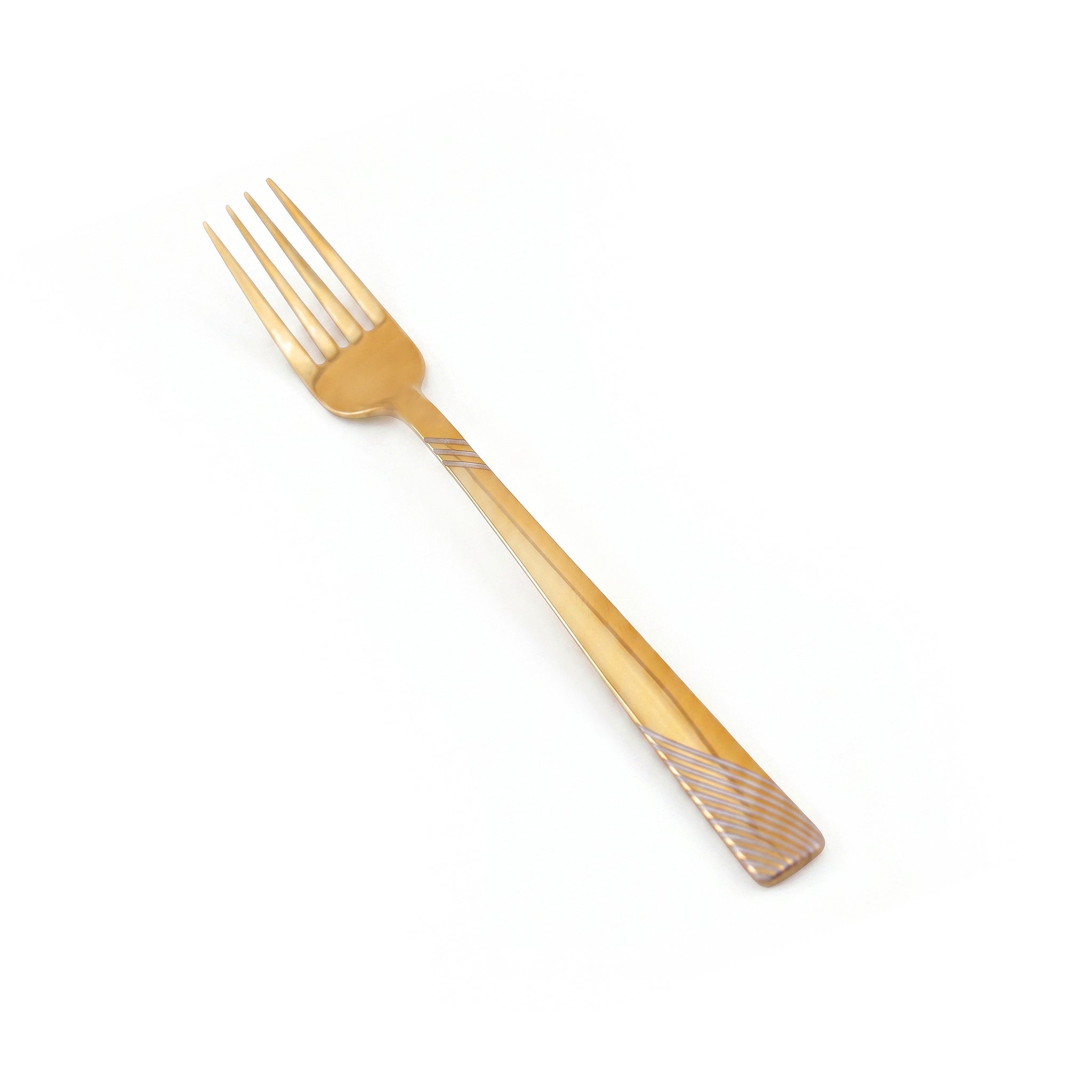 Blaze TPO Gold 6-Piece Stainless Steel Golden Dessert Fork Set