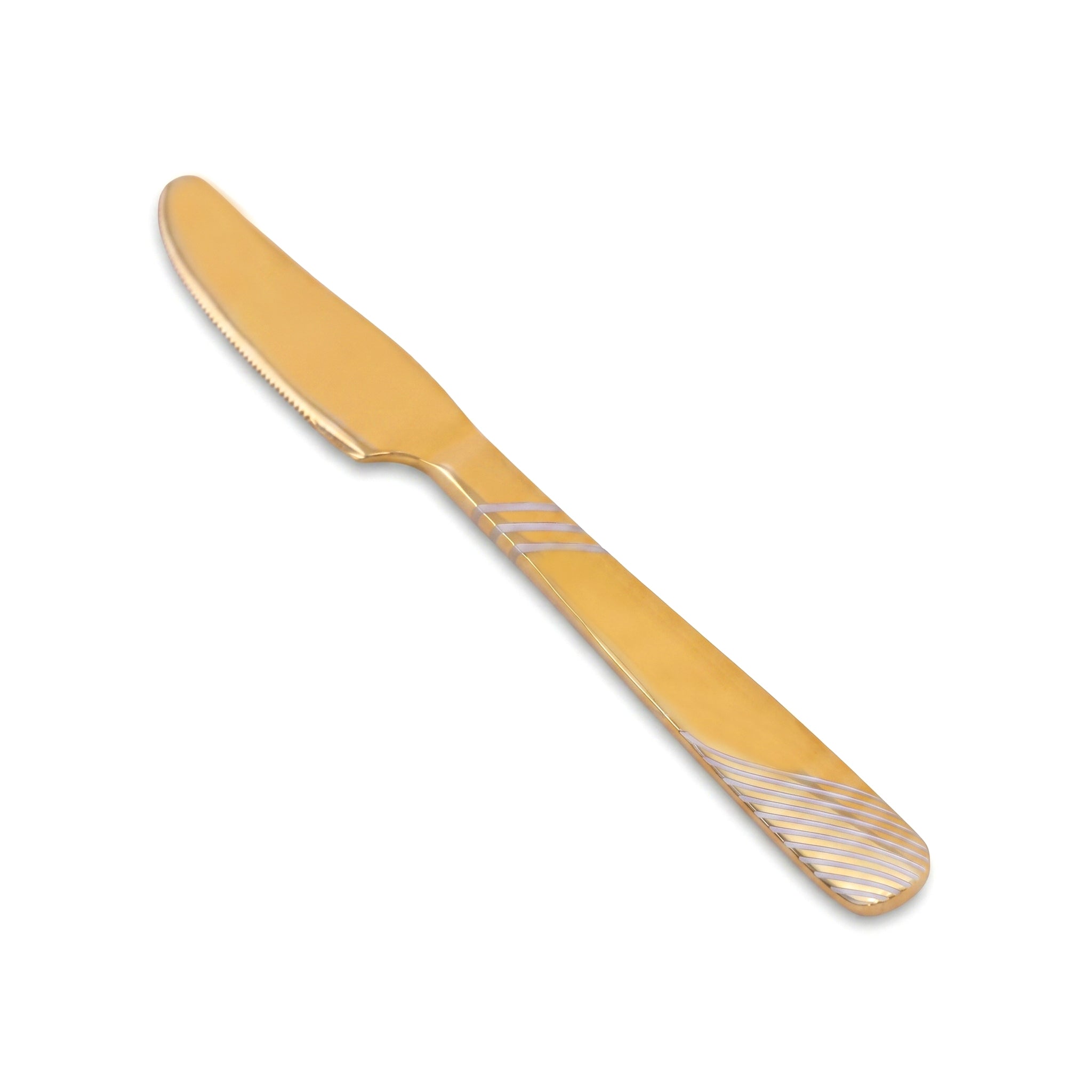 Blaze TPO Gold 6-Piece Stainless Steel Golden Table Knife Set