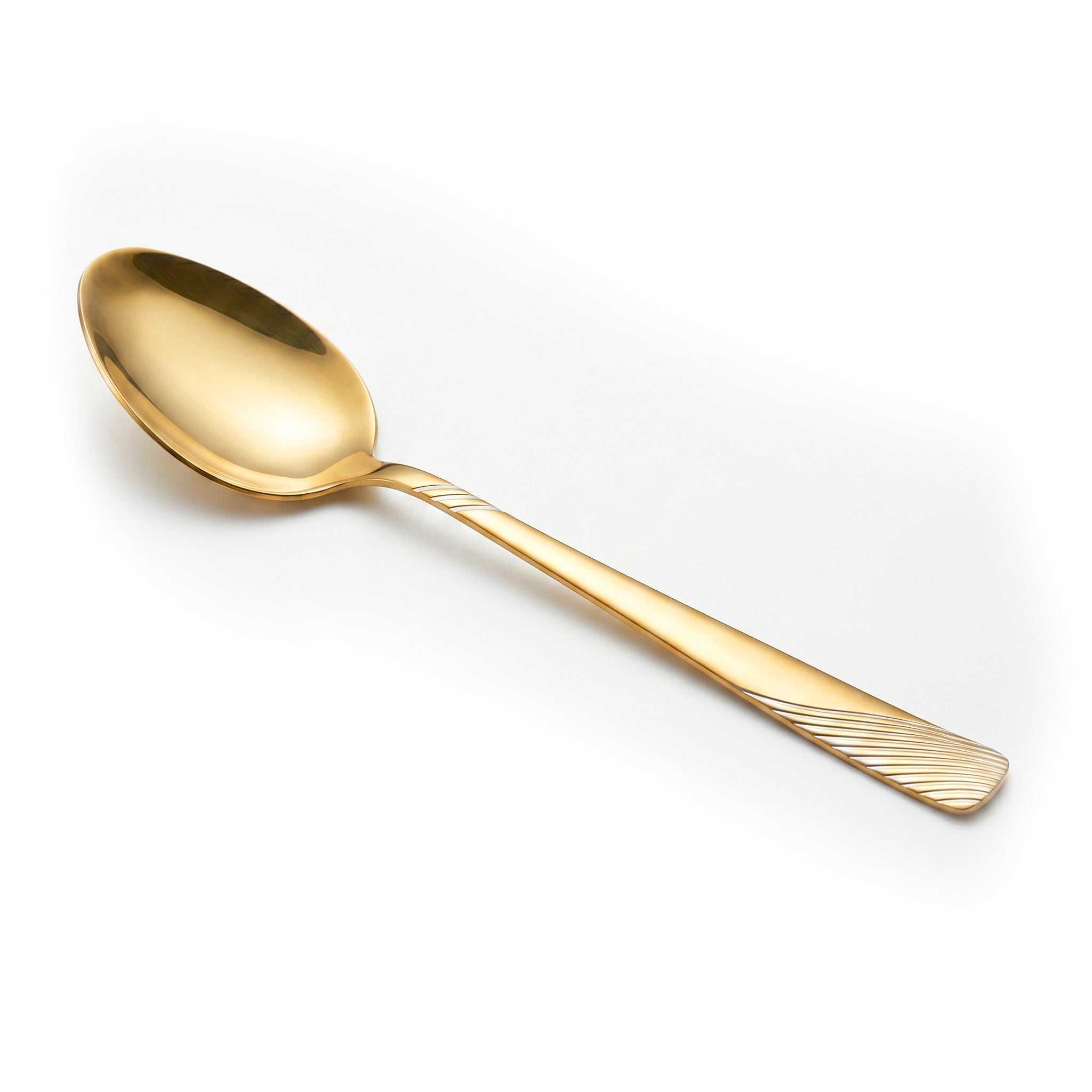 Blaze TPO Gold 2-Piece Stainless Steel Golden Serving Rice Spoon Set