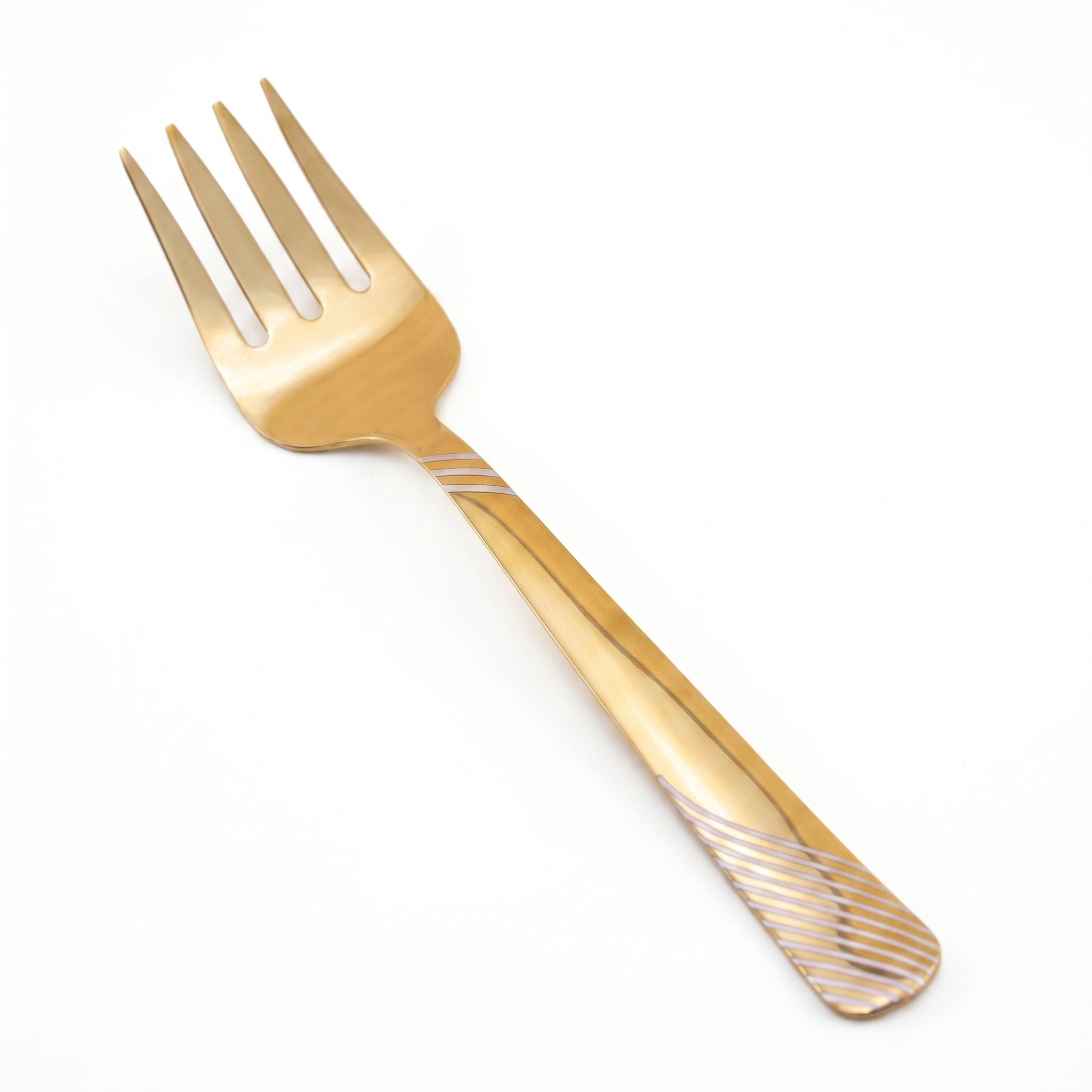 Blaze TPO Gold 2-Piece Stainless Steel Golden Serving Fork Set