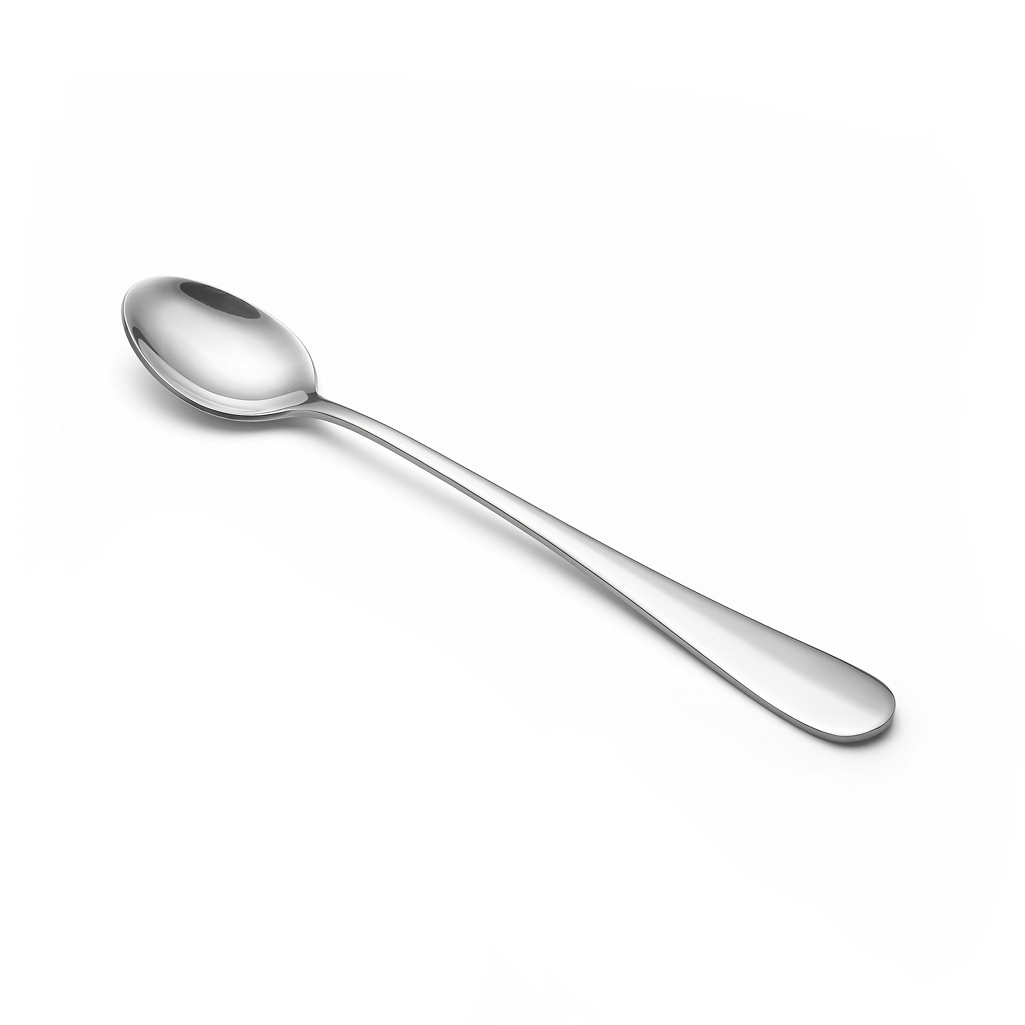 N.H 6-Piece Stainless Steel Silver Long Tea Spoon Set