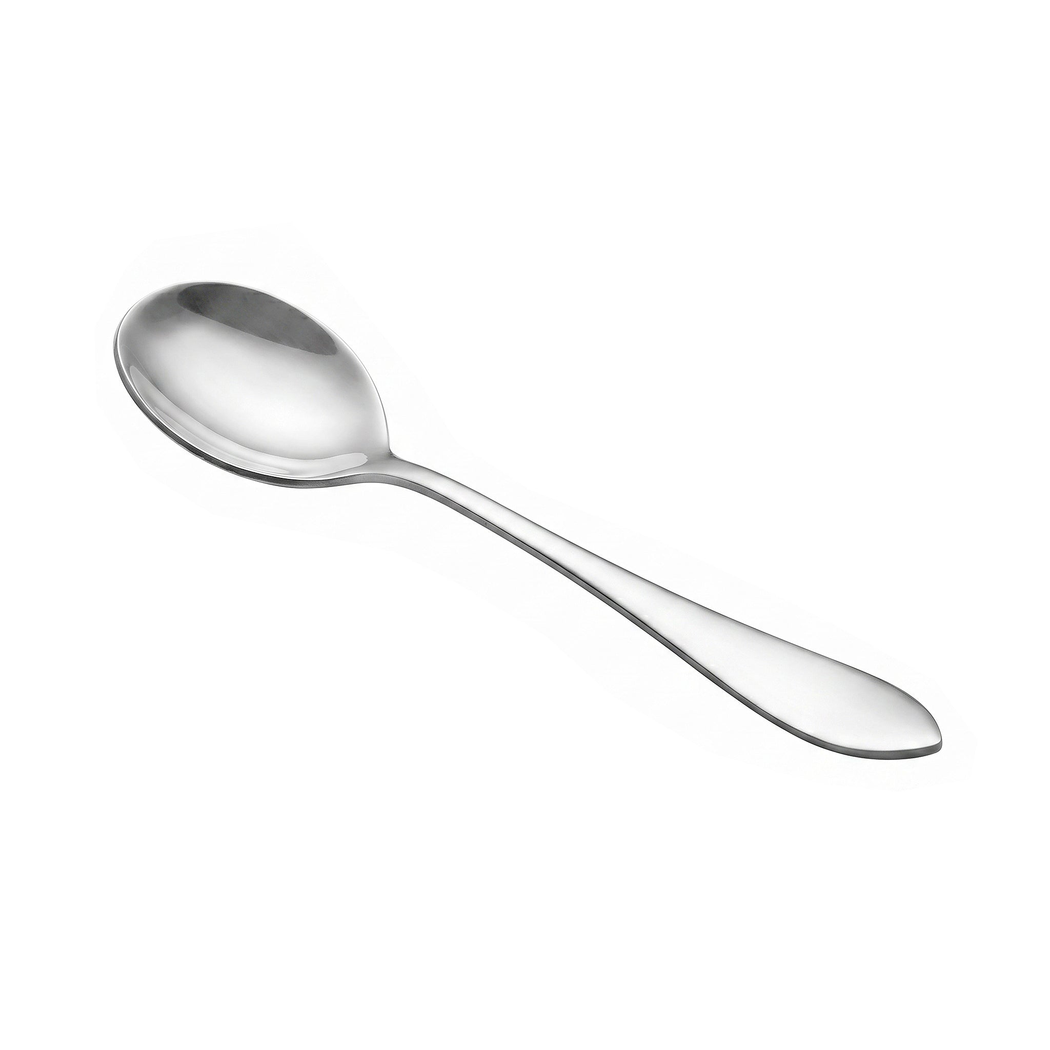 N.H 6-Piece Stainless Steel Silver Baby Soup Spoon Set