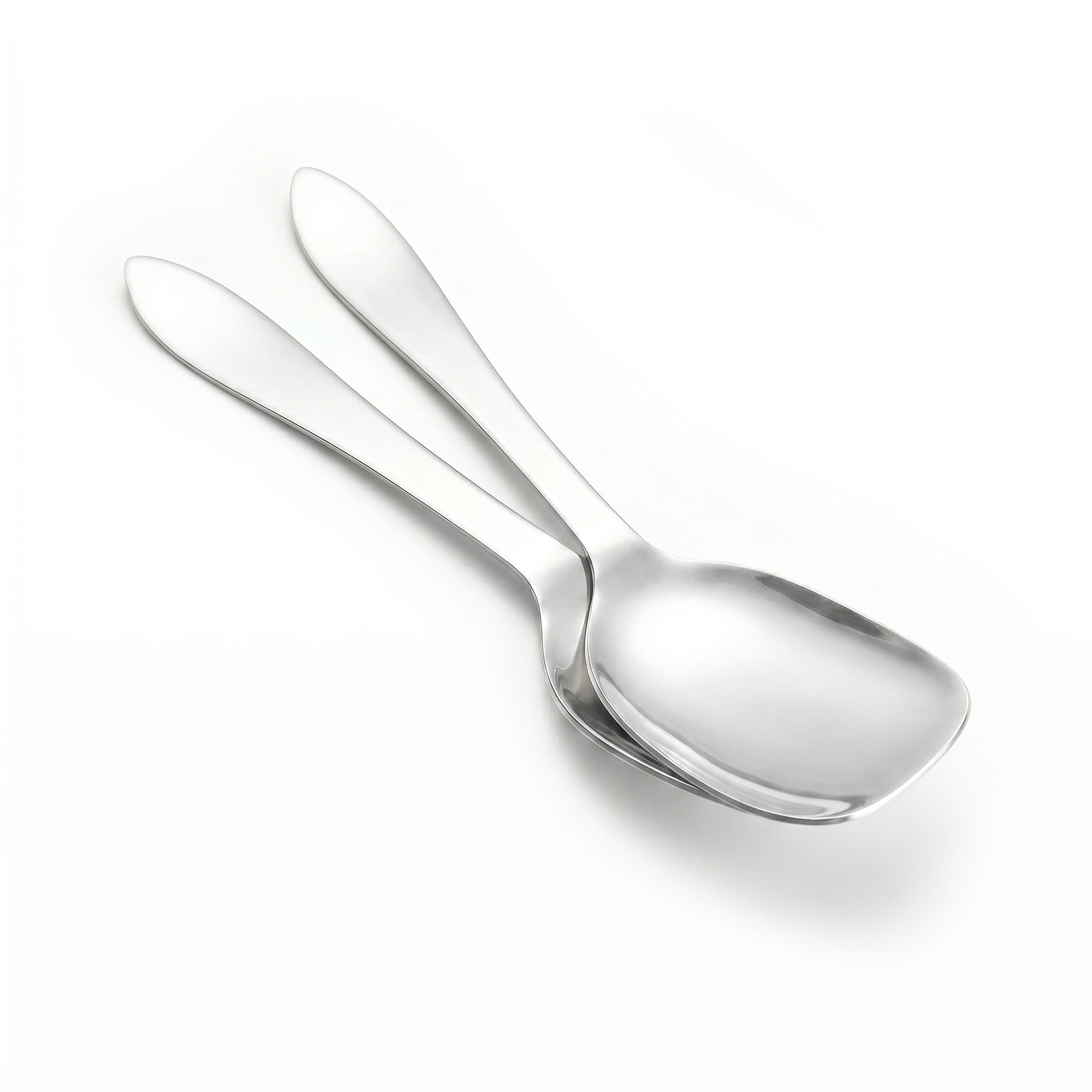 N.H Stainless Steel Silver Square Serving Rice Panja Spoon