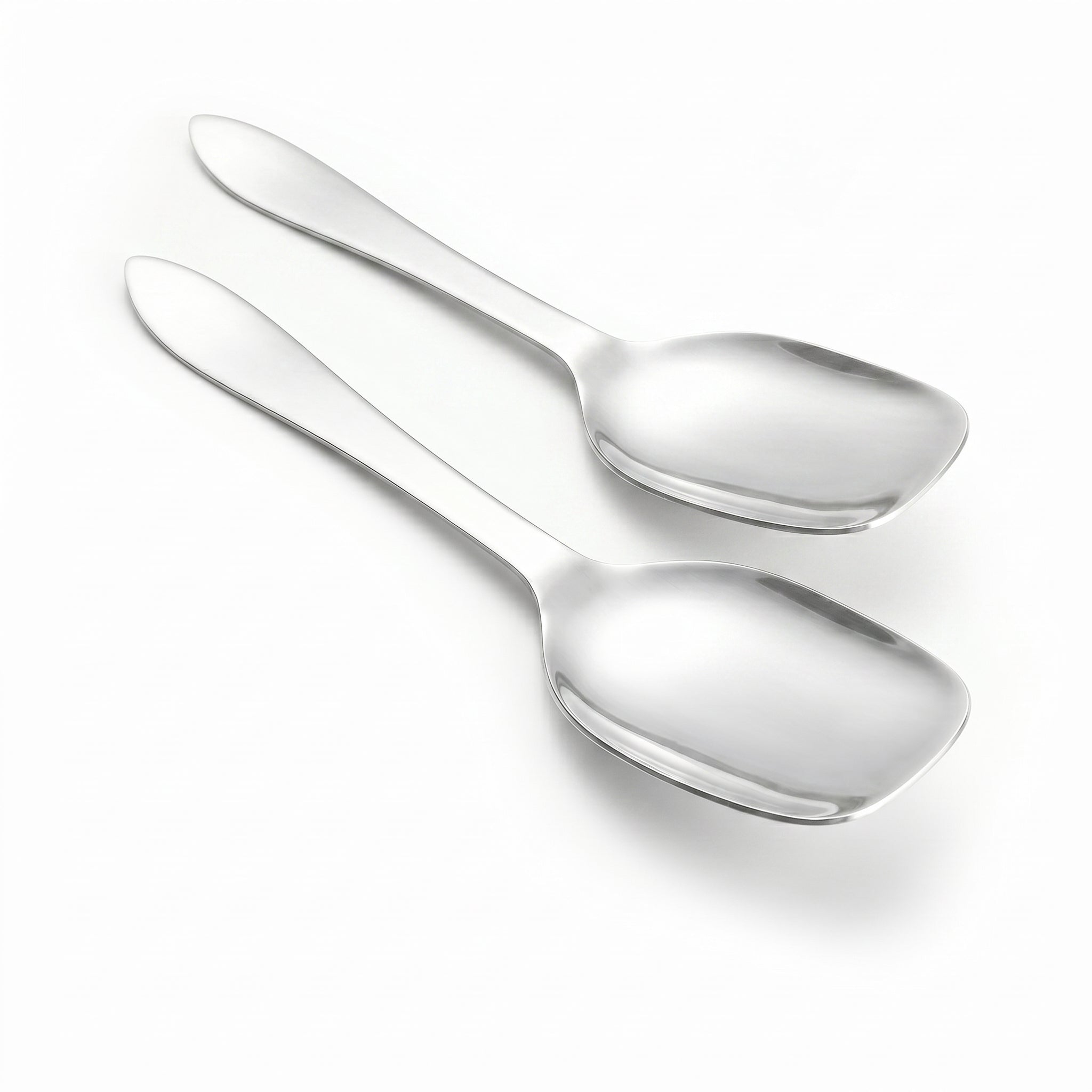 N.H Stainless Steel Silver Square Serving Rice Panja Spoon