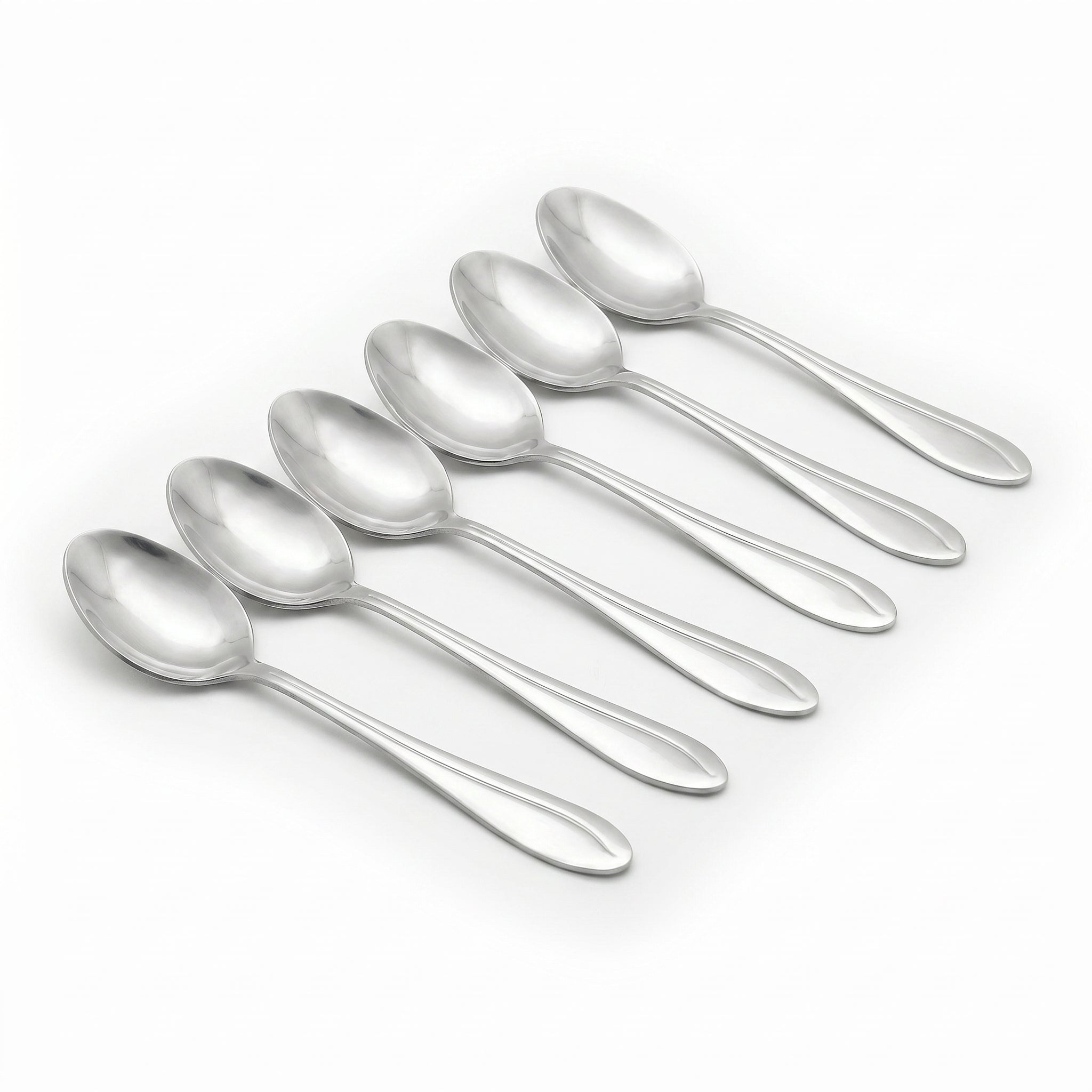 Fish Sandy 6-PIece Stainless Steel Silver Tea Spoon Set