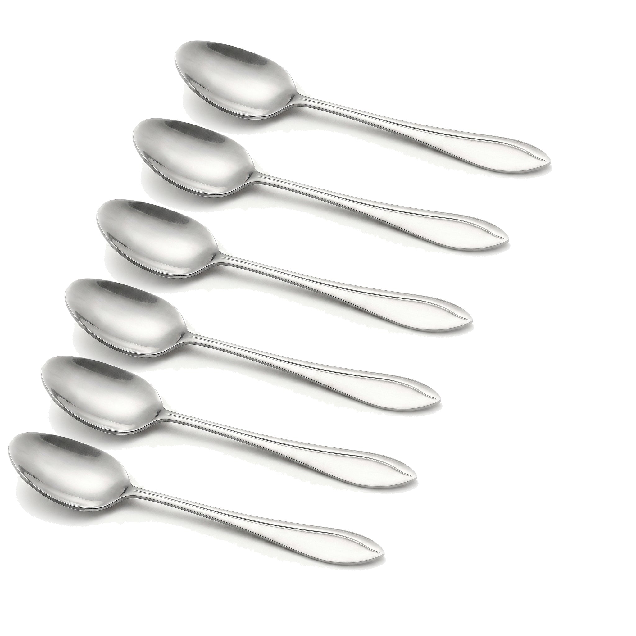 Fish Sandy 6-Piece Stainless Steel Silver Baby Spoon Set