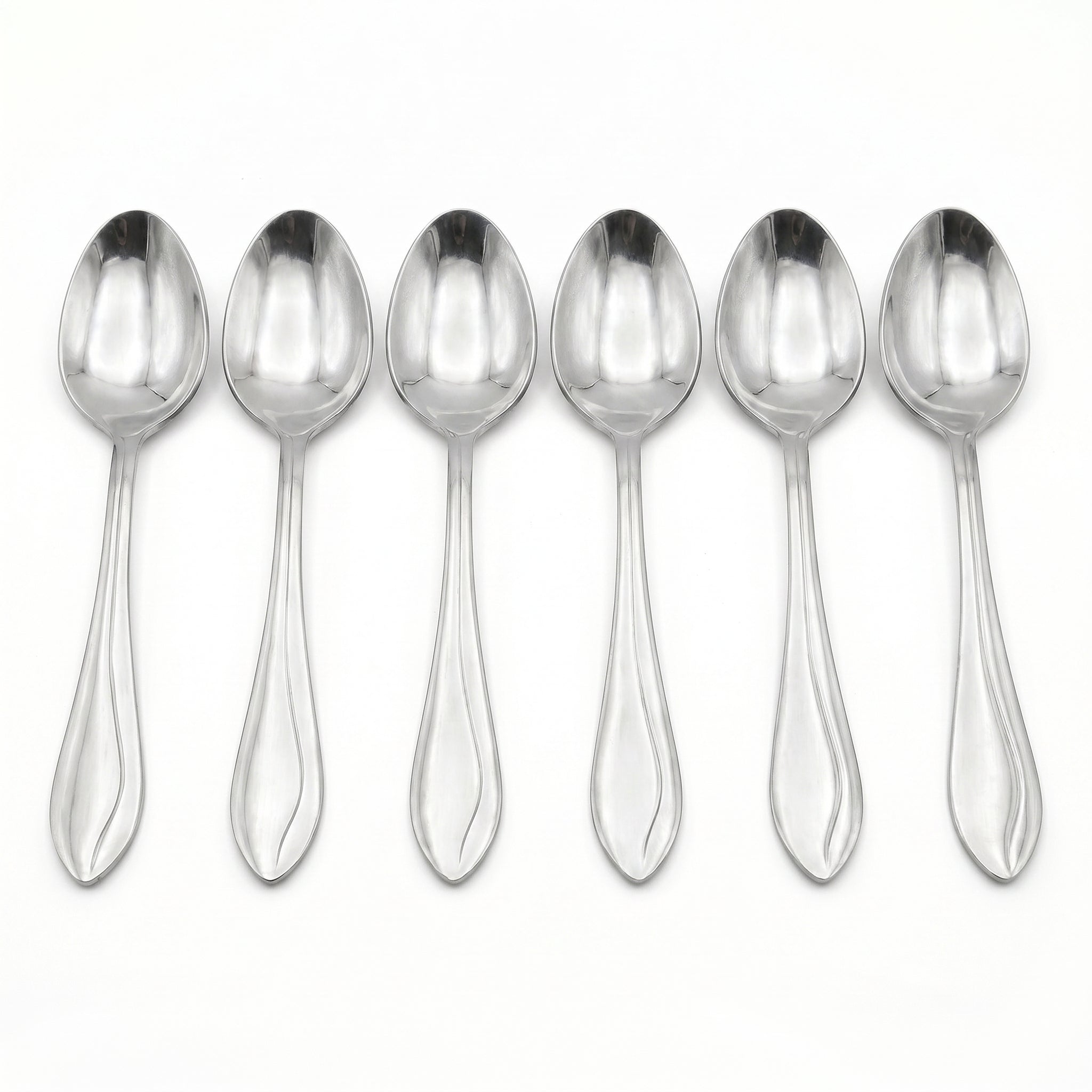 Fish Sandy 6-Piece Stainless Steel Silver Table Spoon Set