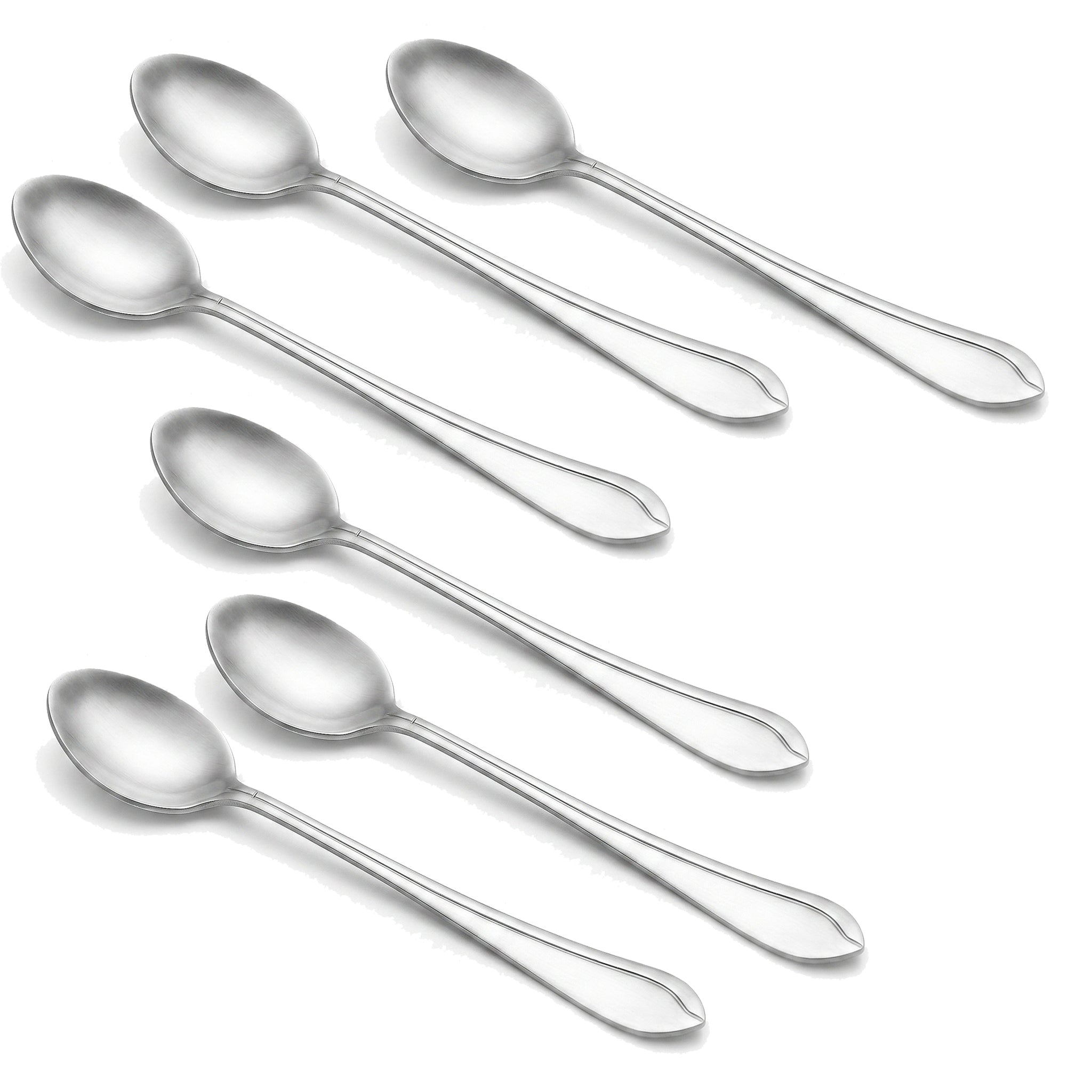 Fish Sandy 6-Piece Stainless Steel Silver Long Tea Spoon Set