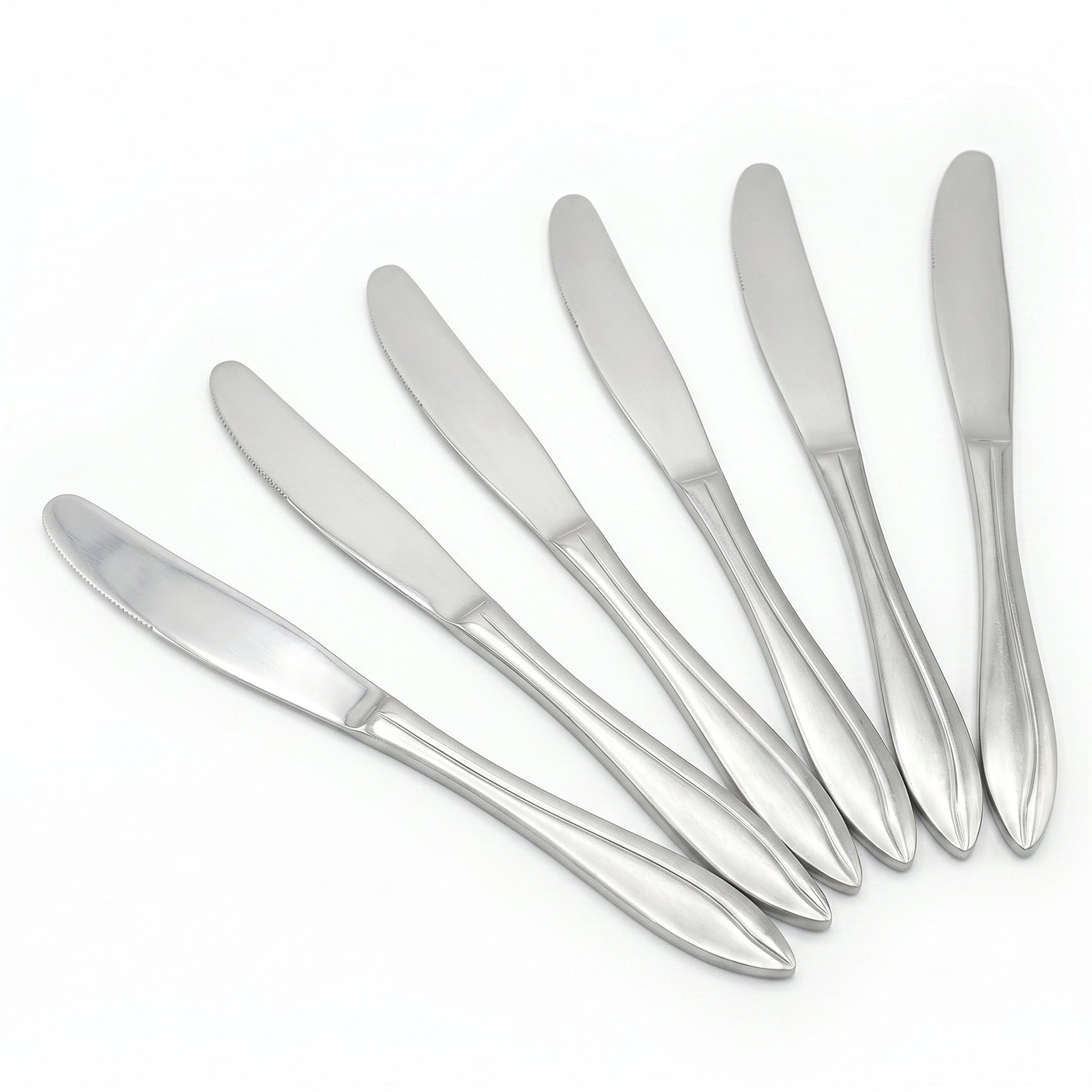 Fish Sandy 6-Piece Stainless Steel Silver Table Knife Set