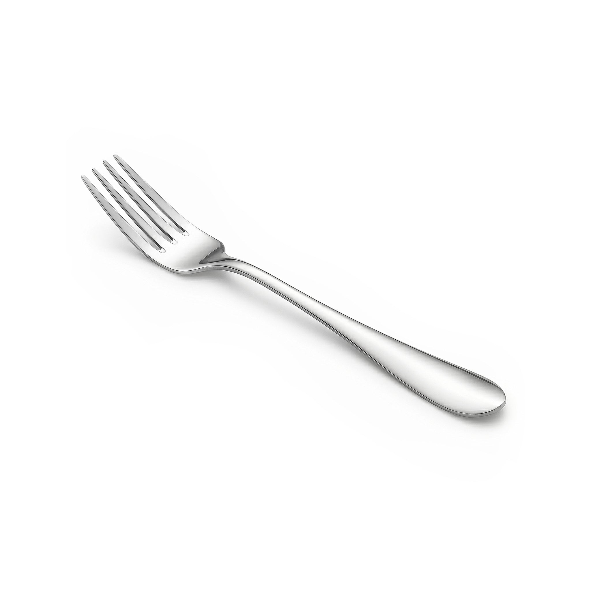 Mirror Polish 6-Piece Stainless Steel Silver Baby Fork Set