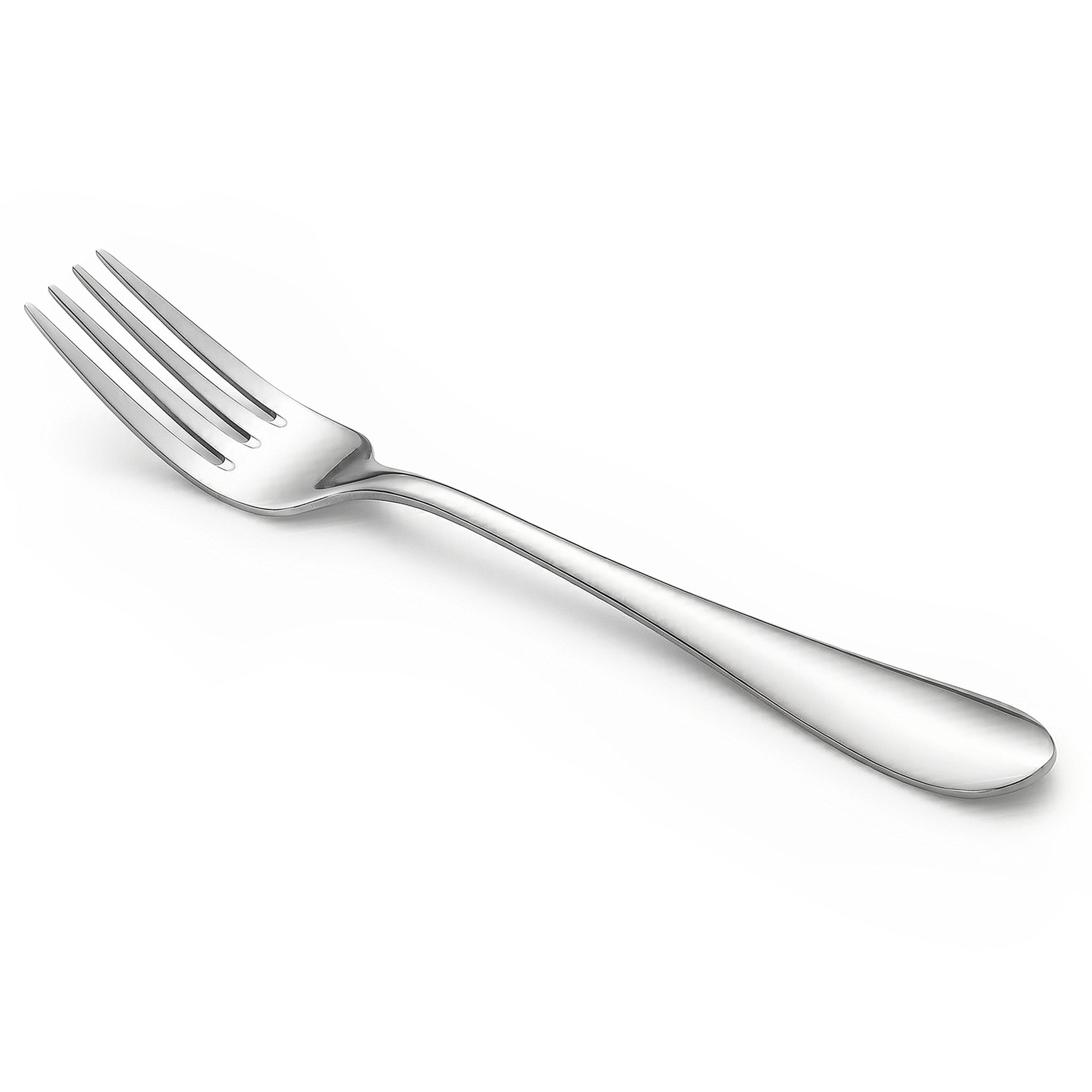 Mirror Polish 6-Piece Stainless Steel Silver Table Fork Set