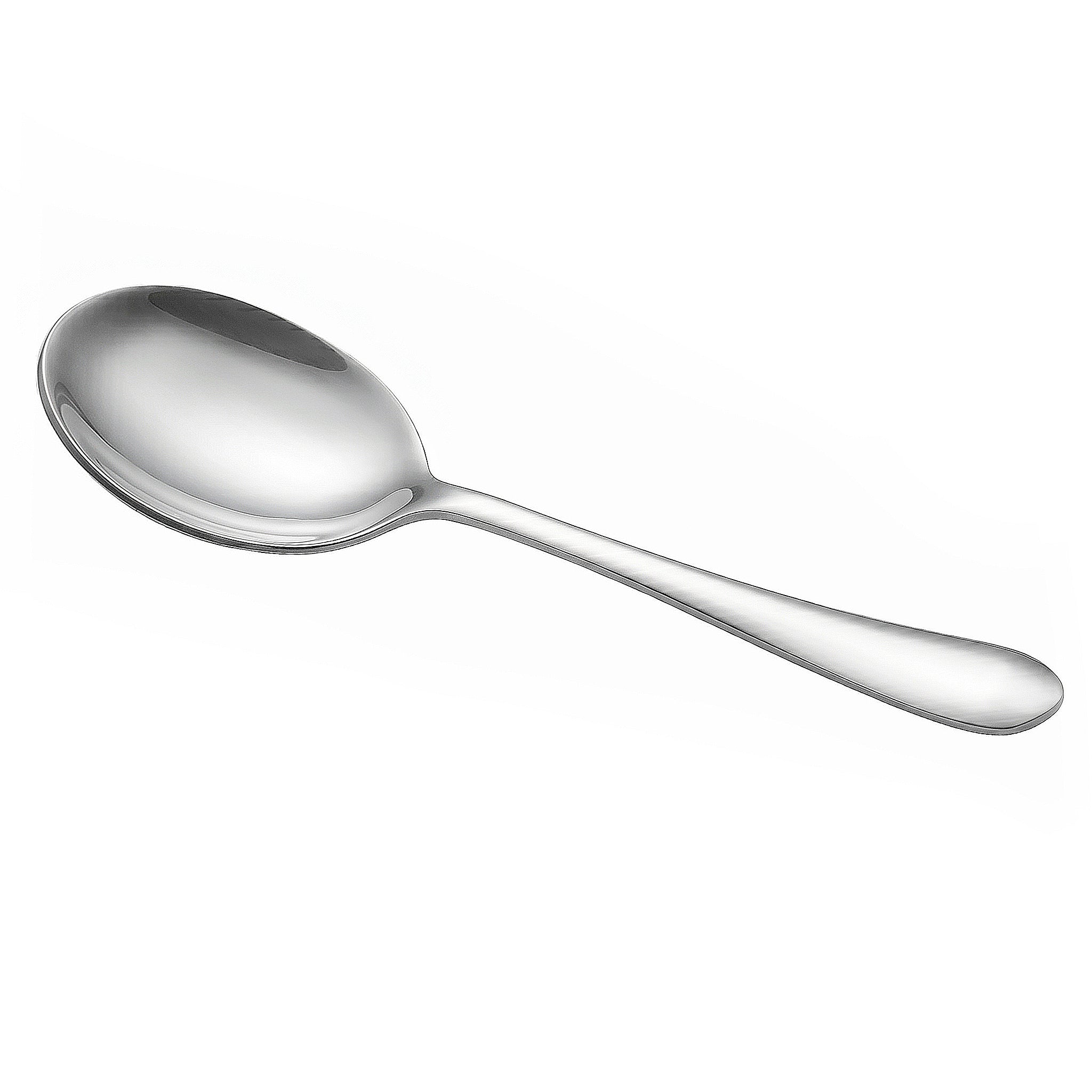 Mirror Polish Stainless Steel Silver Serving Soup Spoon