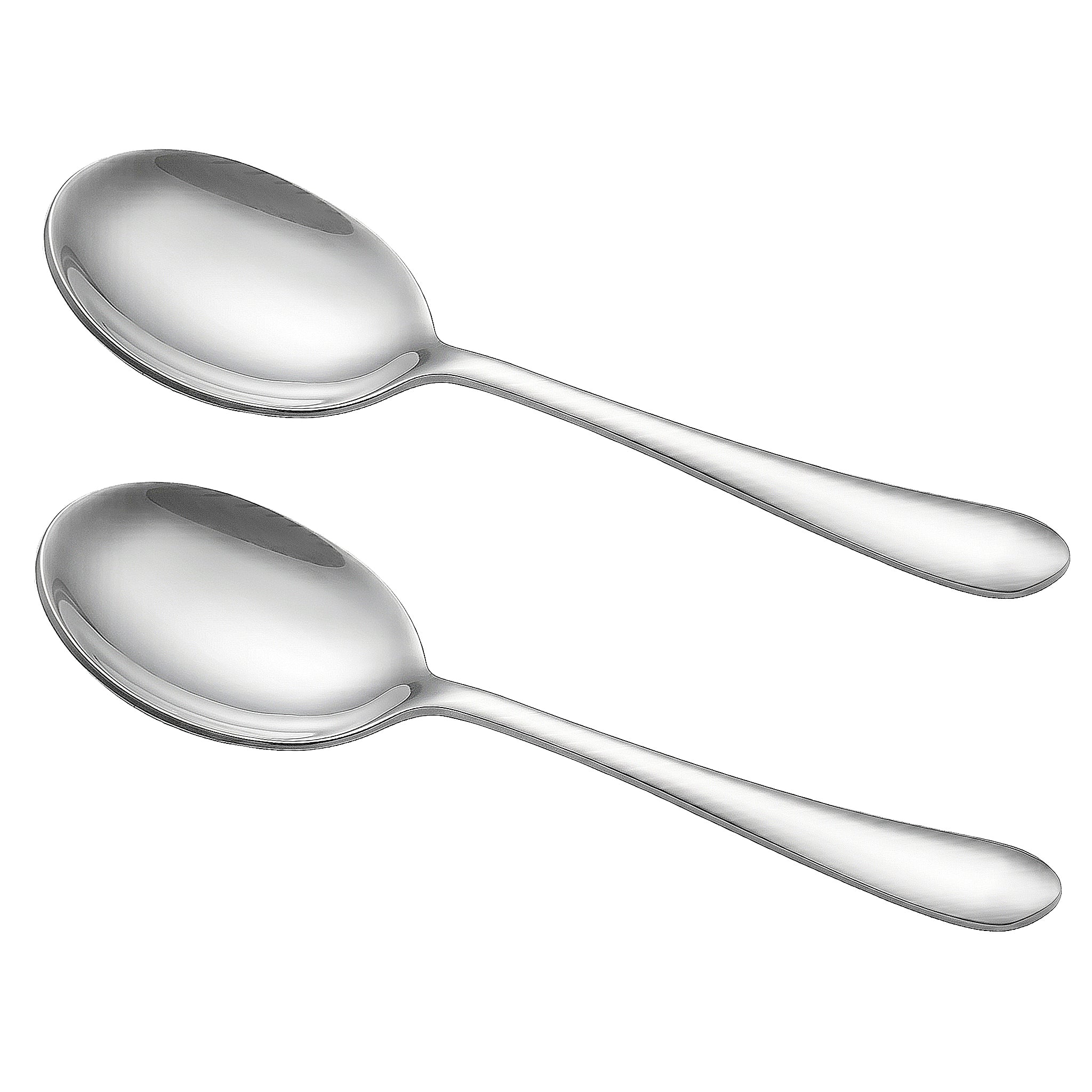 Mirror Polish Stainless Steel Silver Serving Soup Spoon