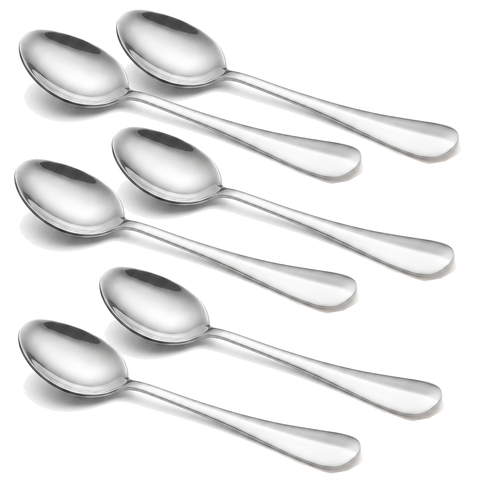 Omega 6-Piece Stainless Steel Silver Table Spoon Set