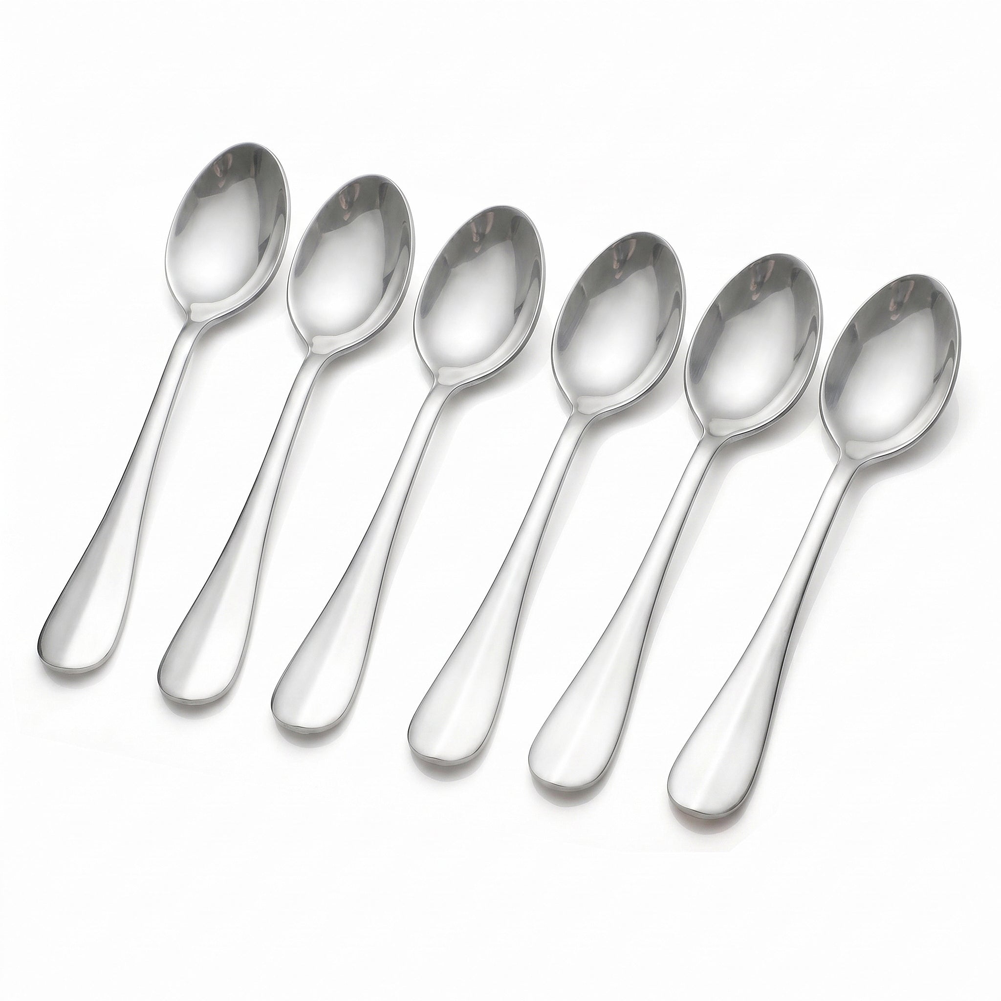 Omega 6-Piece Stainless Steel Silver Table Spoon Set