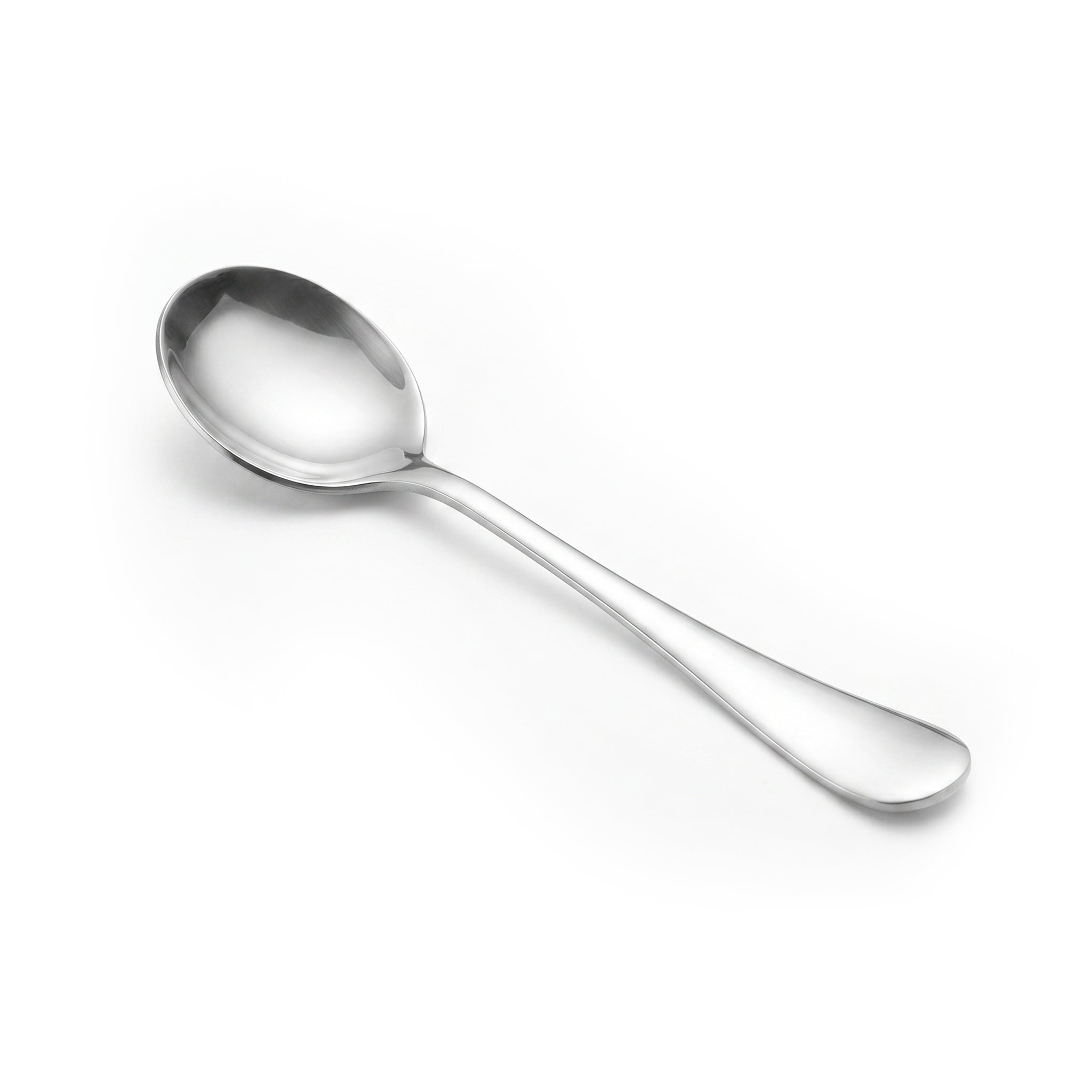 Omega 6-Piece Stainless Steel Silver Baby Soup Spoon Set