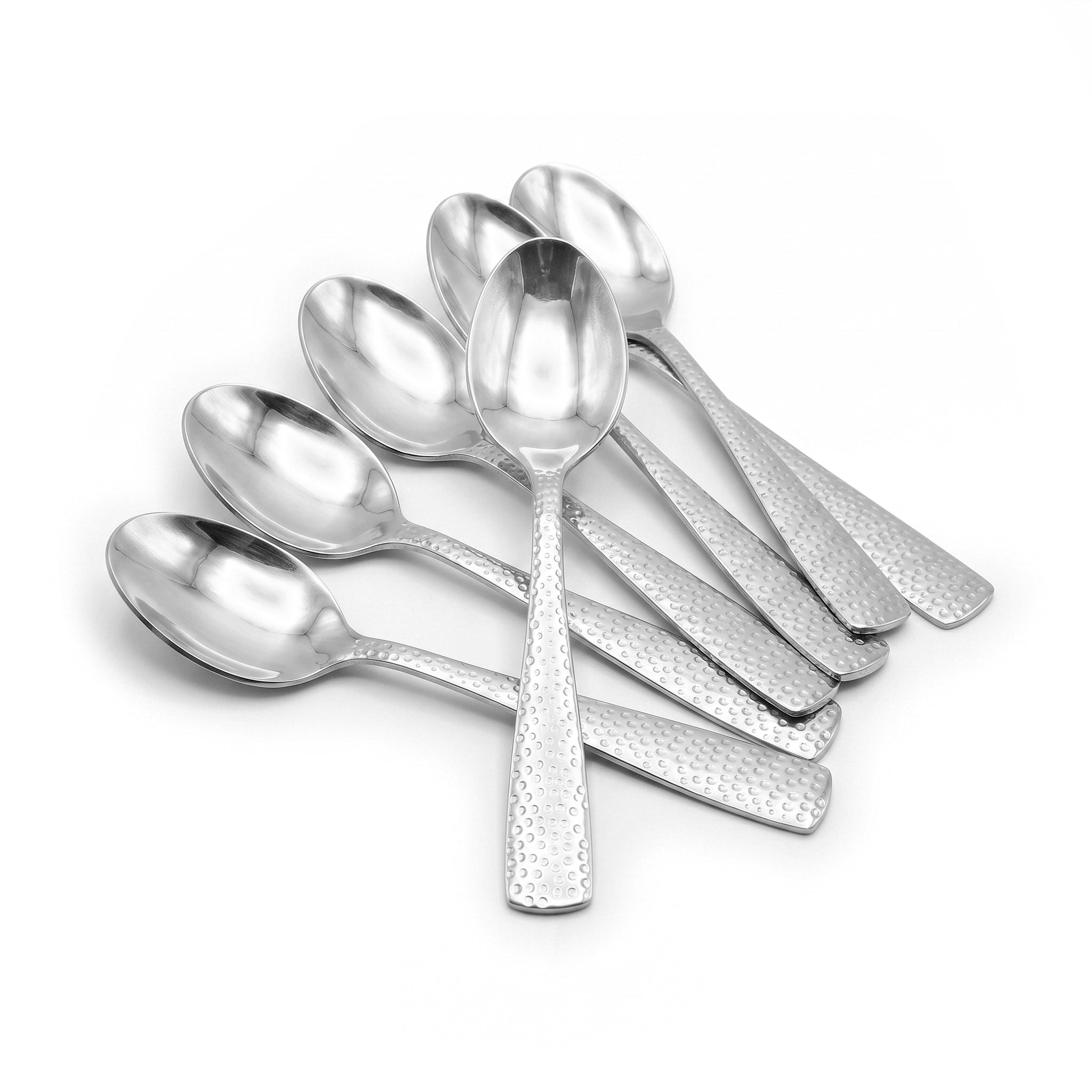 Humbur 6-Piece Stainless Steel Silver Tea Spoon Set