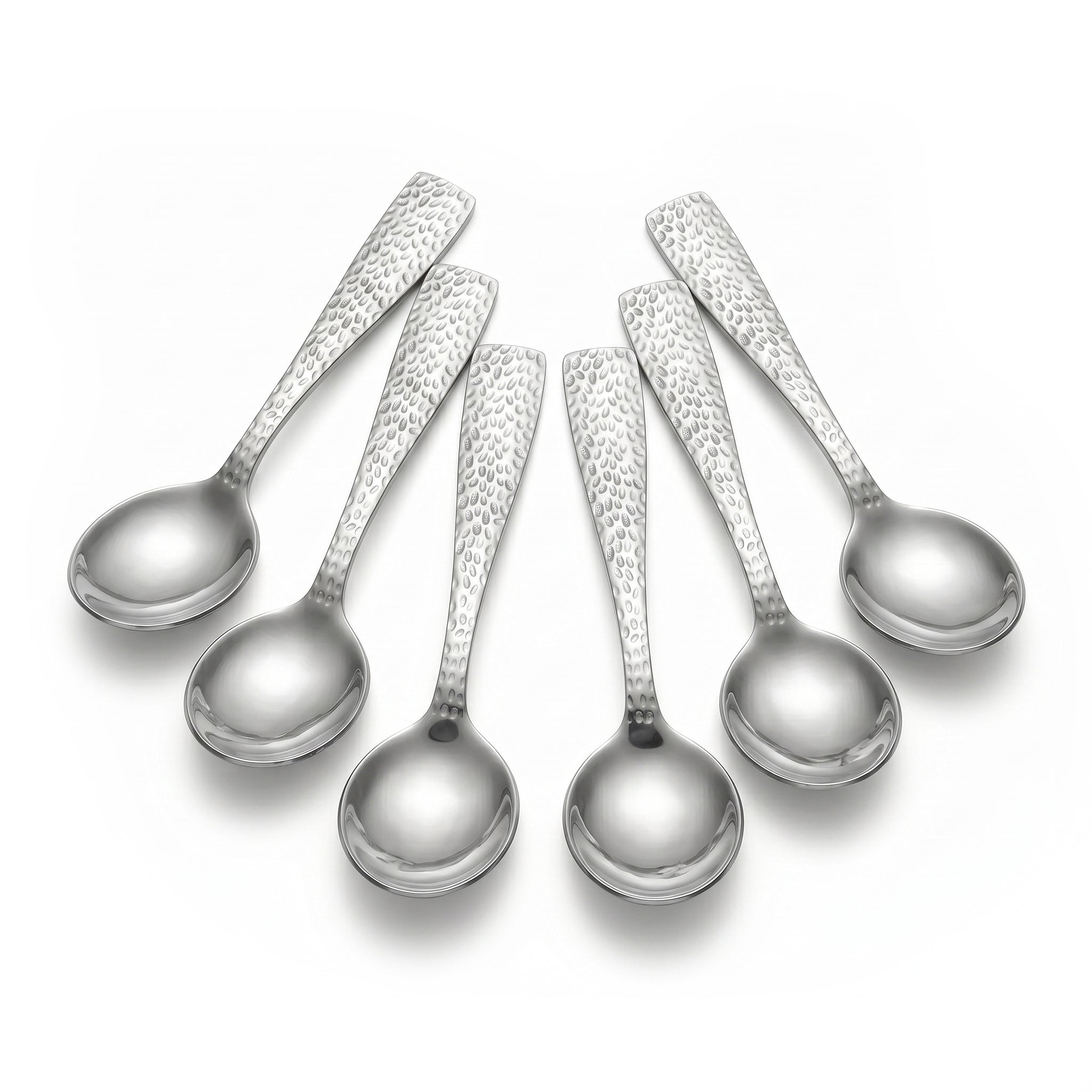 Humber 6-Piece Stainless Steel Silver Baby Soup Spoon Set