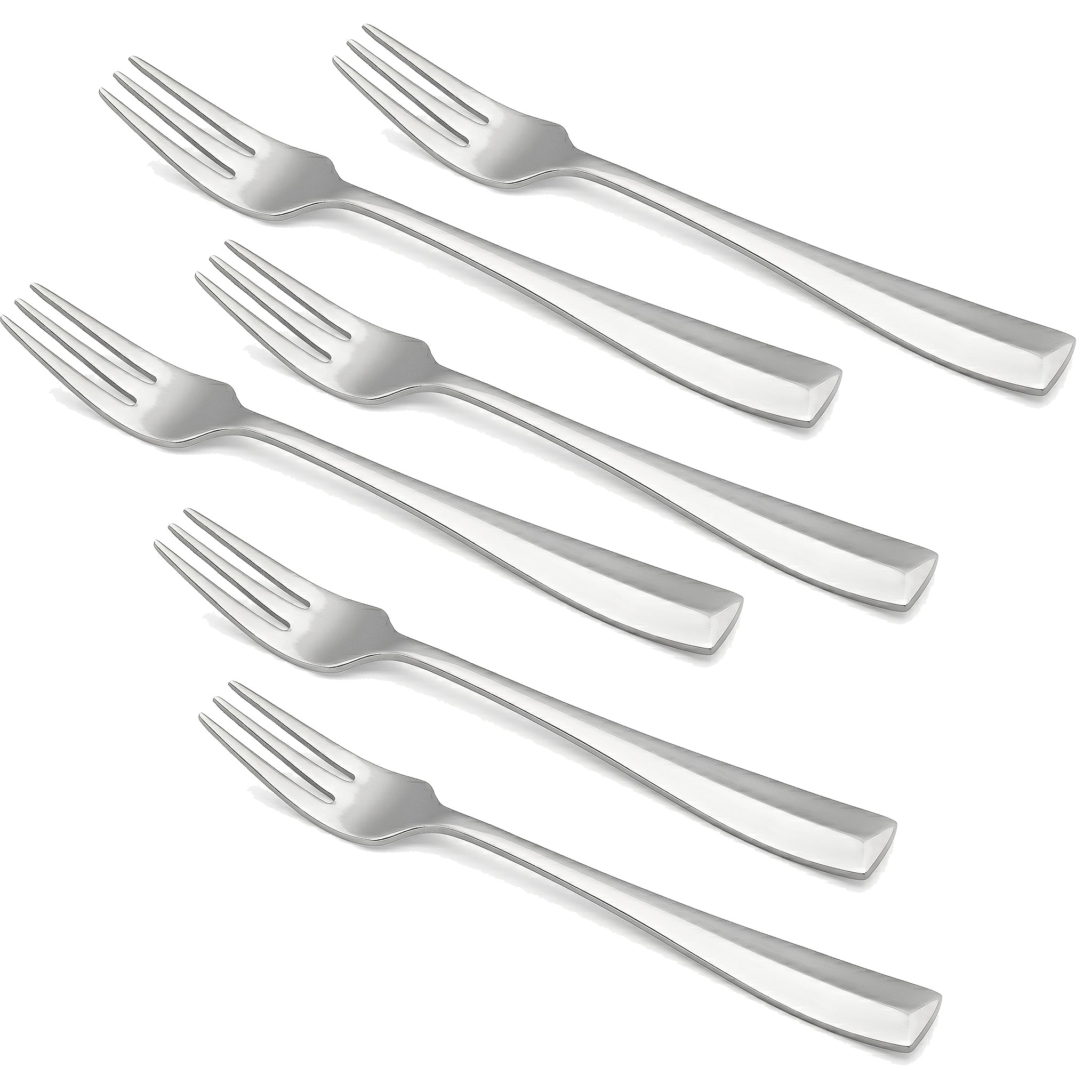 Polish 6-Piece Stainless Steel Silver Baby Fork Set