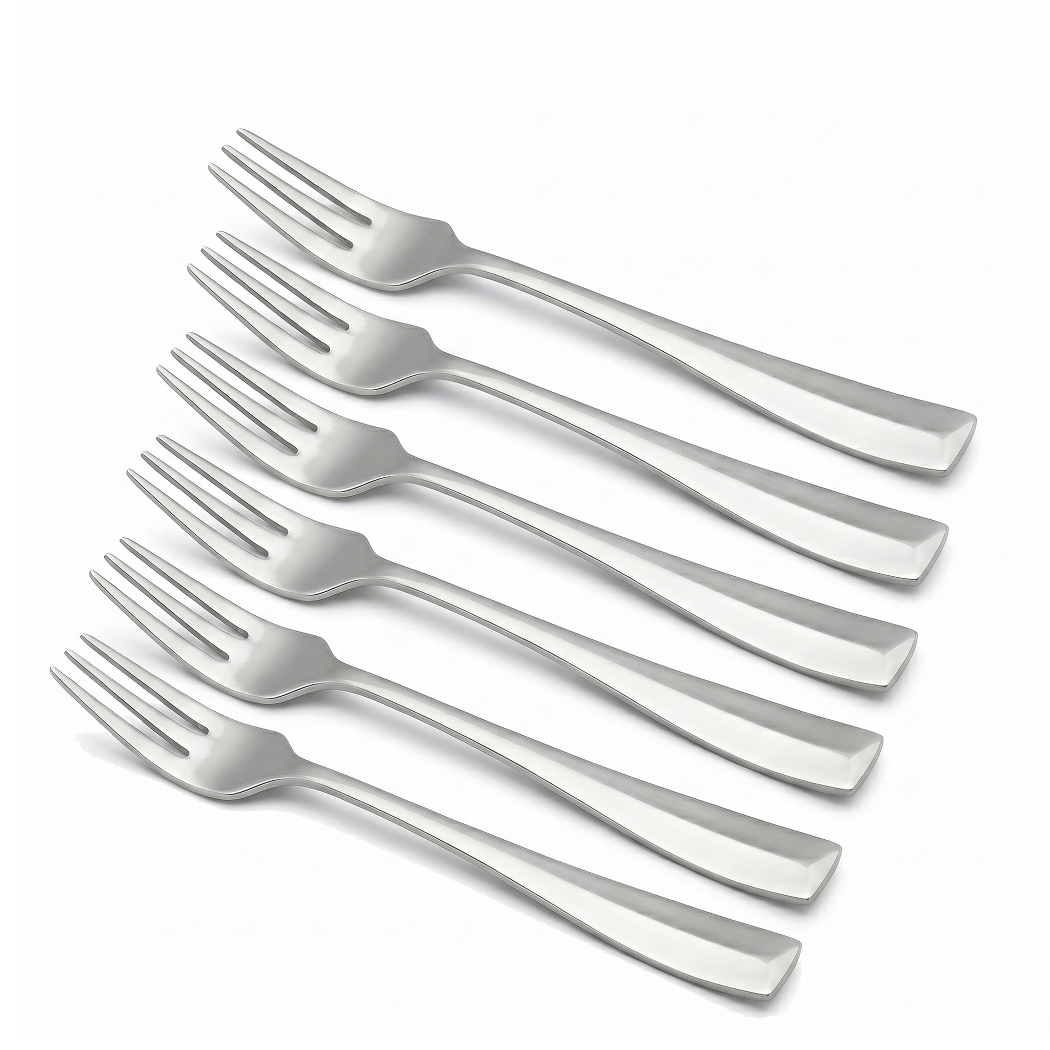 Polish 6-Piece Stainless Steel Silver Baby Fork Set