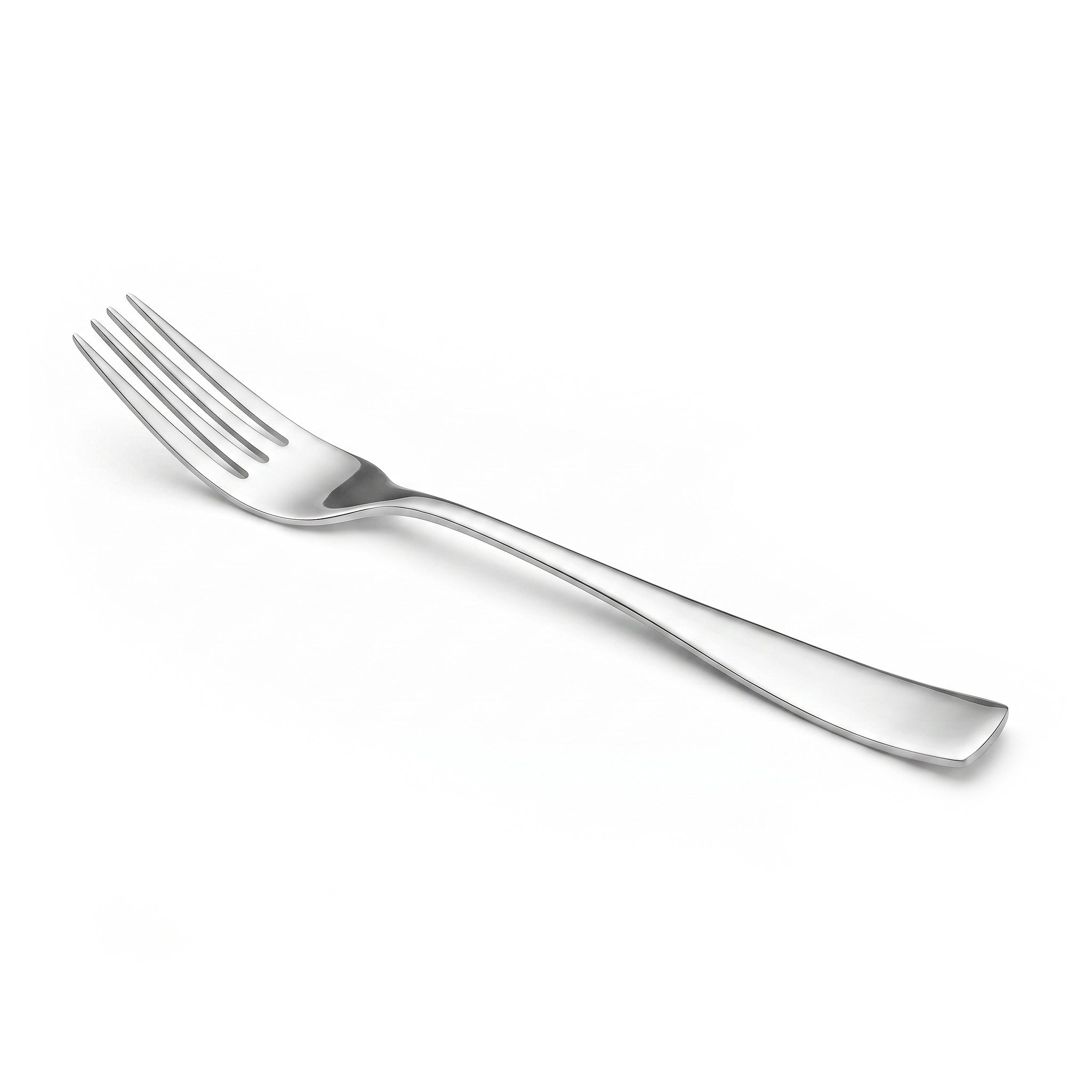 Polish 6-Piece Stainless Steel Silver Table Fork Set