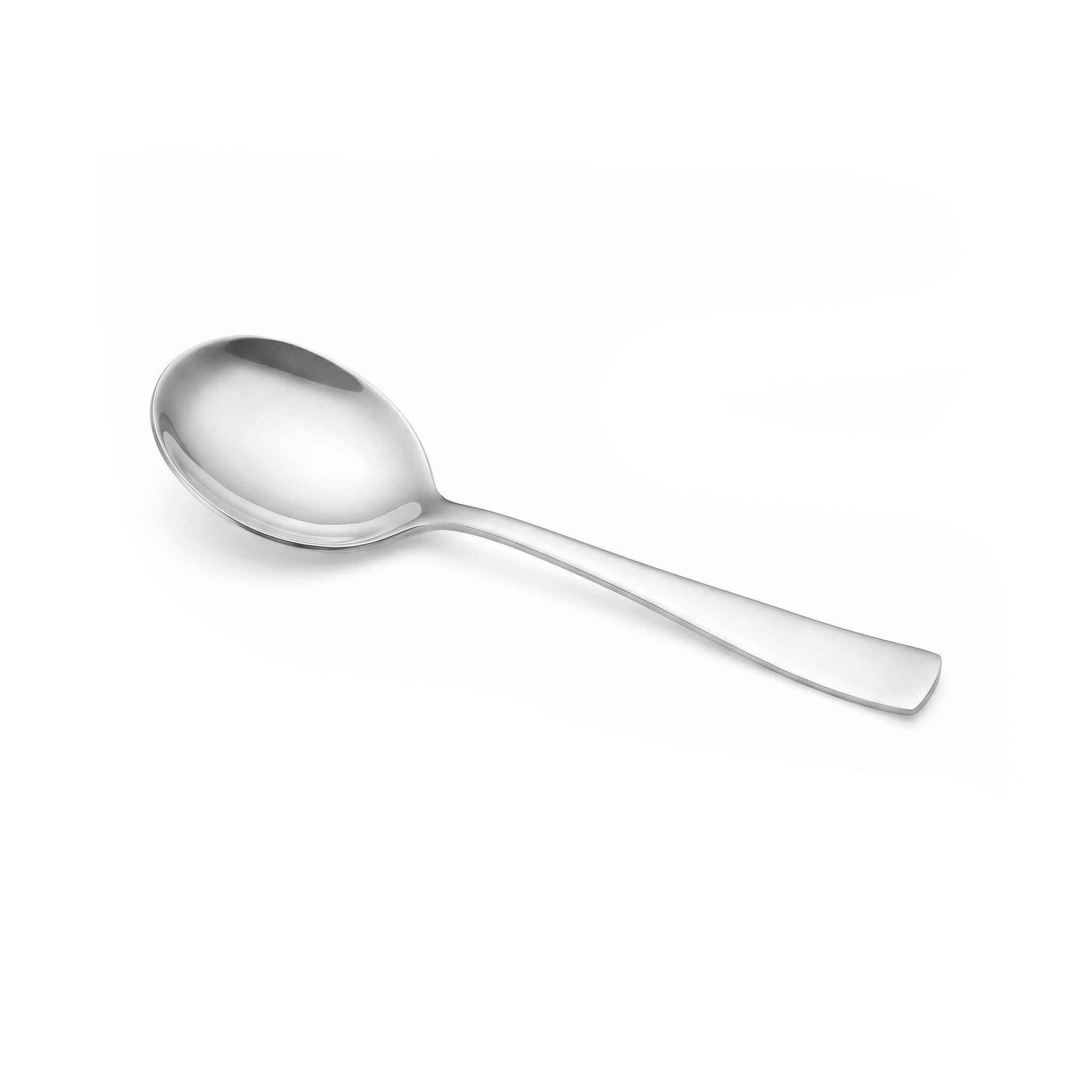 Polish 6-Piece Stainless Steel Silver Baby Soup Spoon Set